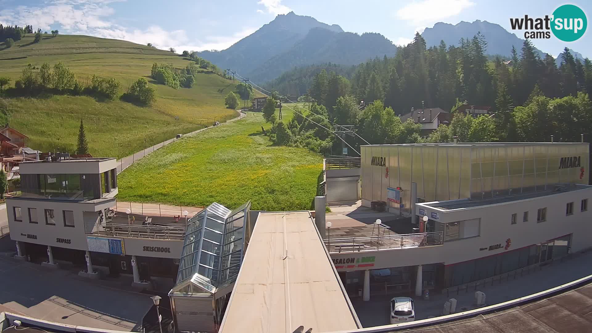 Kronplatz spletna kamera Miara spodnja postaja