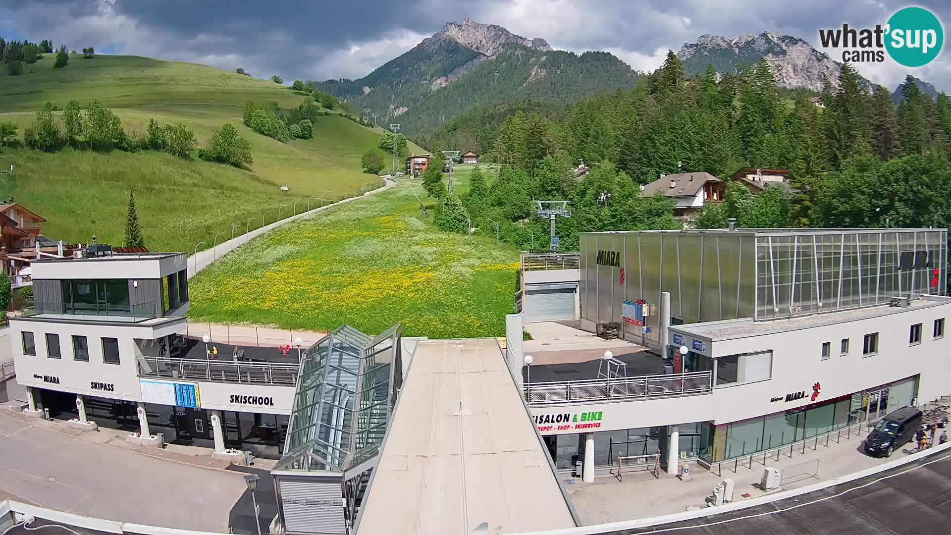 Kronplatz webcam Valley sation of Miara