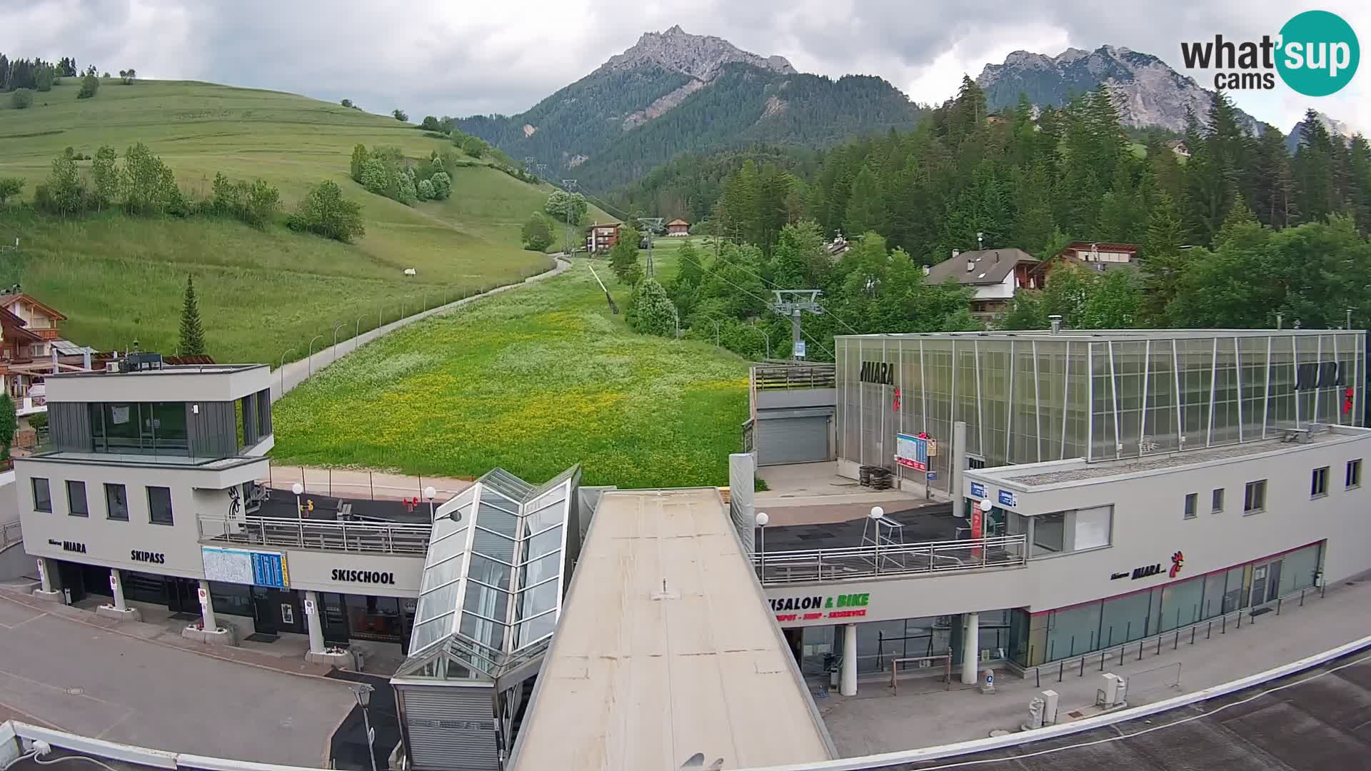 Plan de Corones Kronplatz Miara webcam en vivo – estación de valle