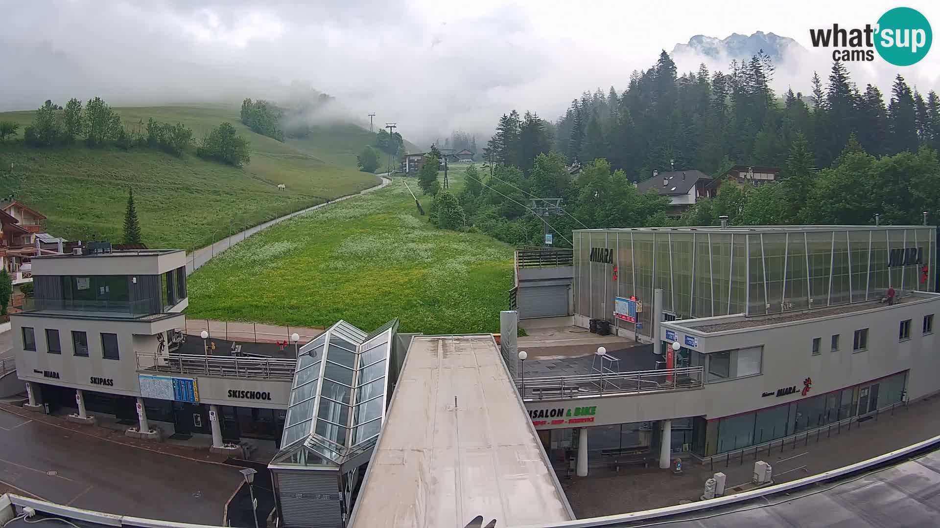 Kronplatz spletna kamera Miara spodnja postaja