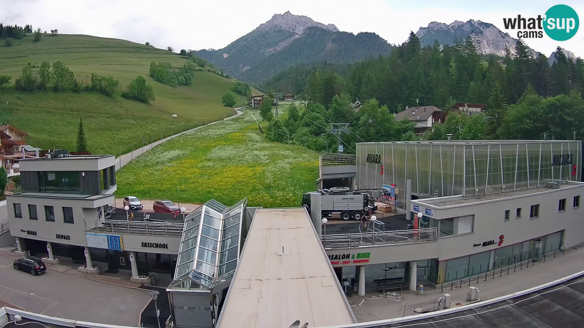 Kronplatz webcam Valley sation of Miara
