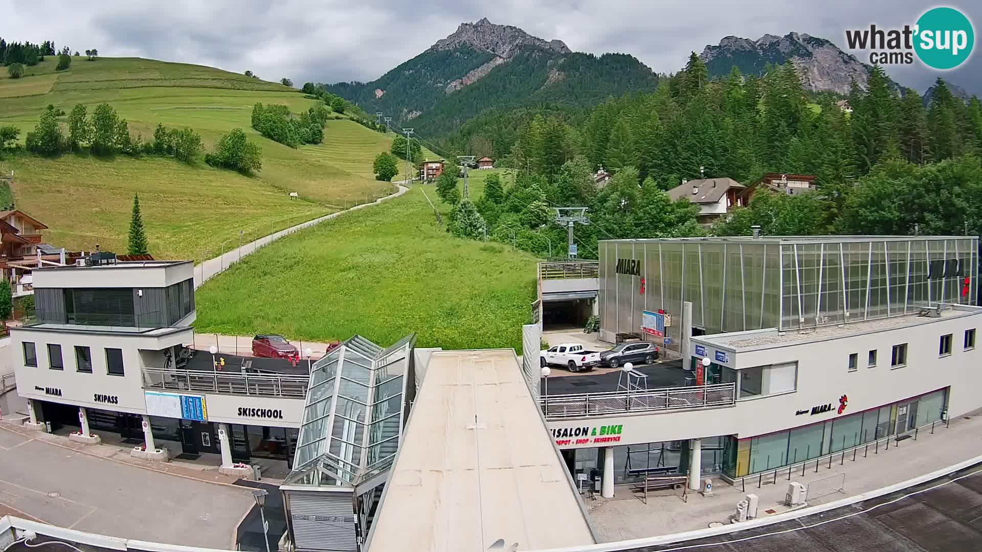 Plan de Corones Kronplatz Miara webcam en vivo – estación de valle