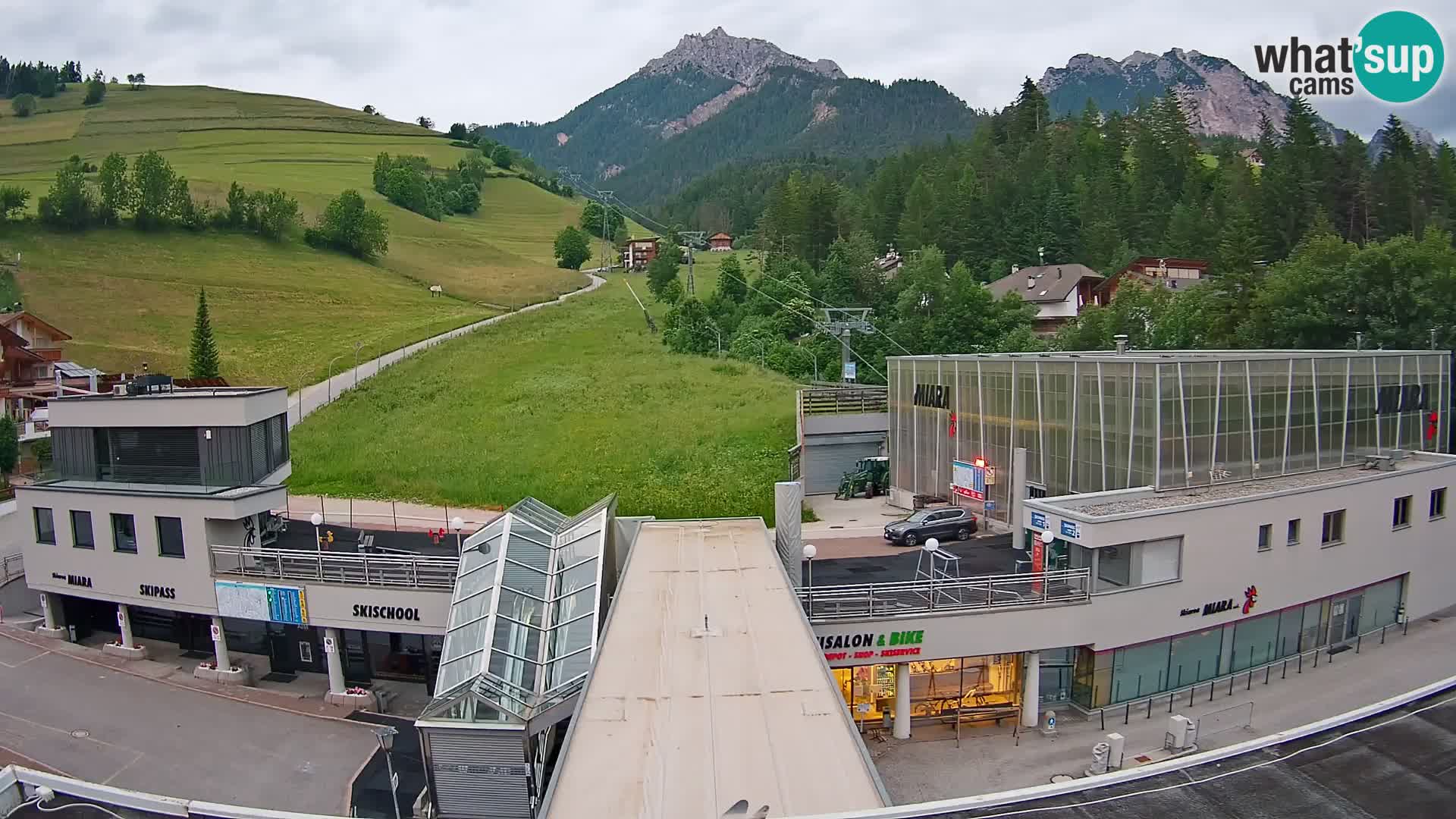 Plan de Corones Kronplatz Miara webcam en vivo – estación de valle