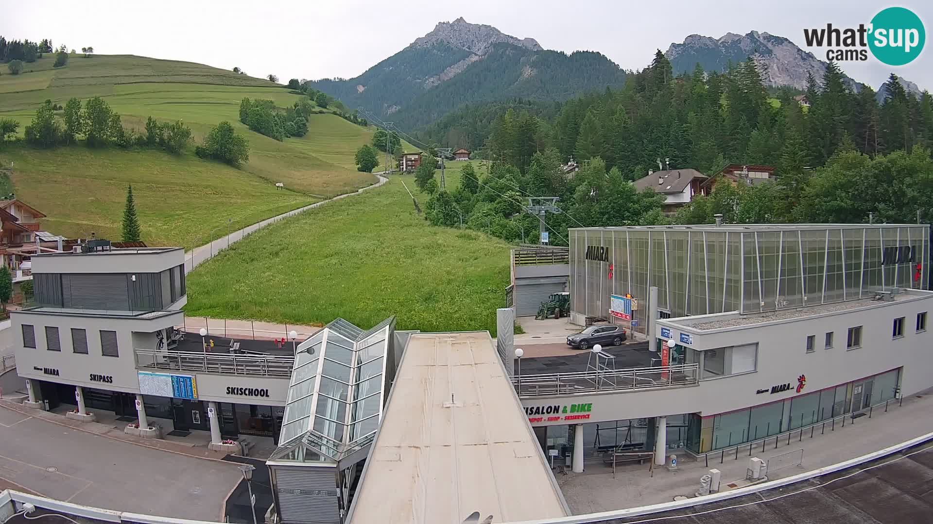 Plan de Corones Kronplatz Miara webcam en vivo – estación de valle