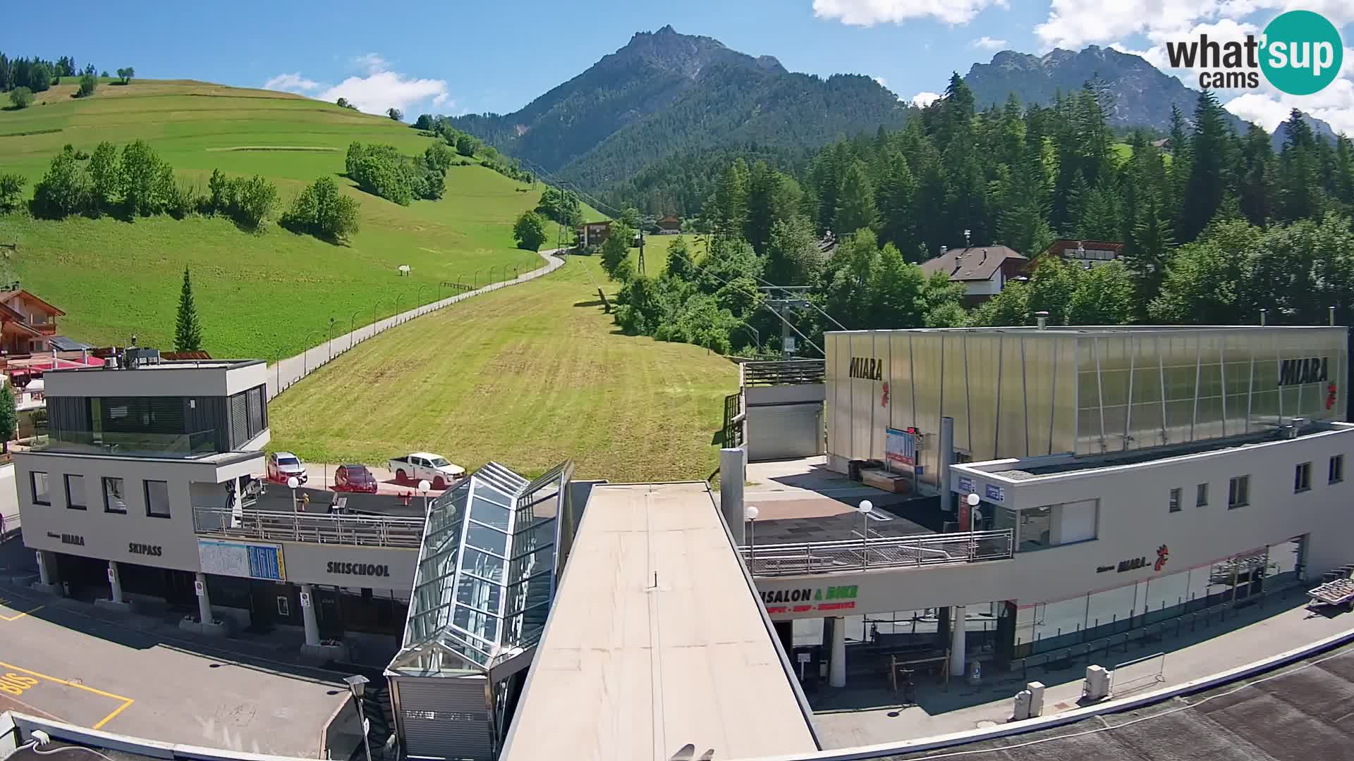 Plan de Corones Kronplatz Miara webcam en vivo – estación de valle