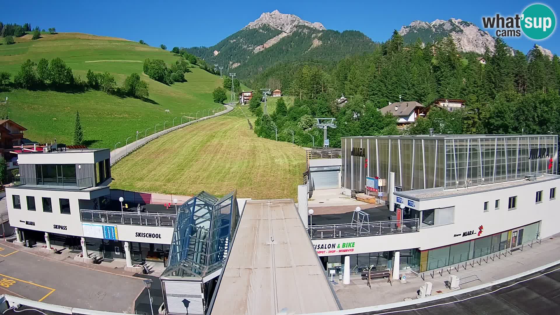 Kronplatz webcam Valley sation of Miara