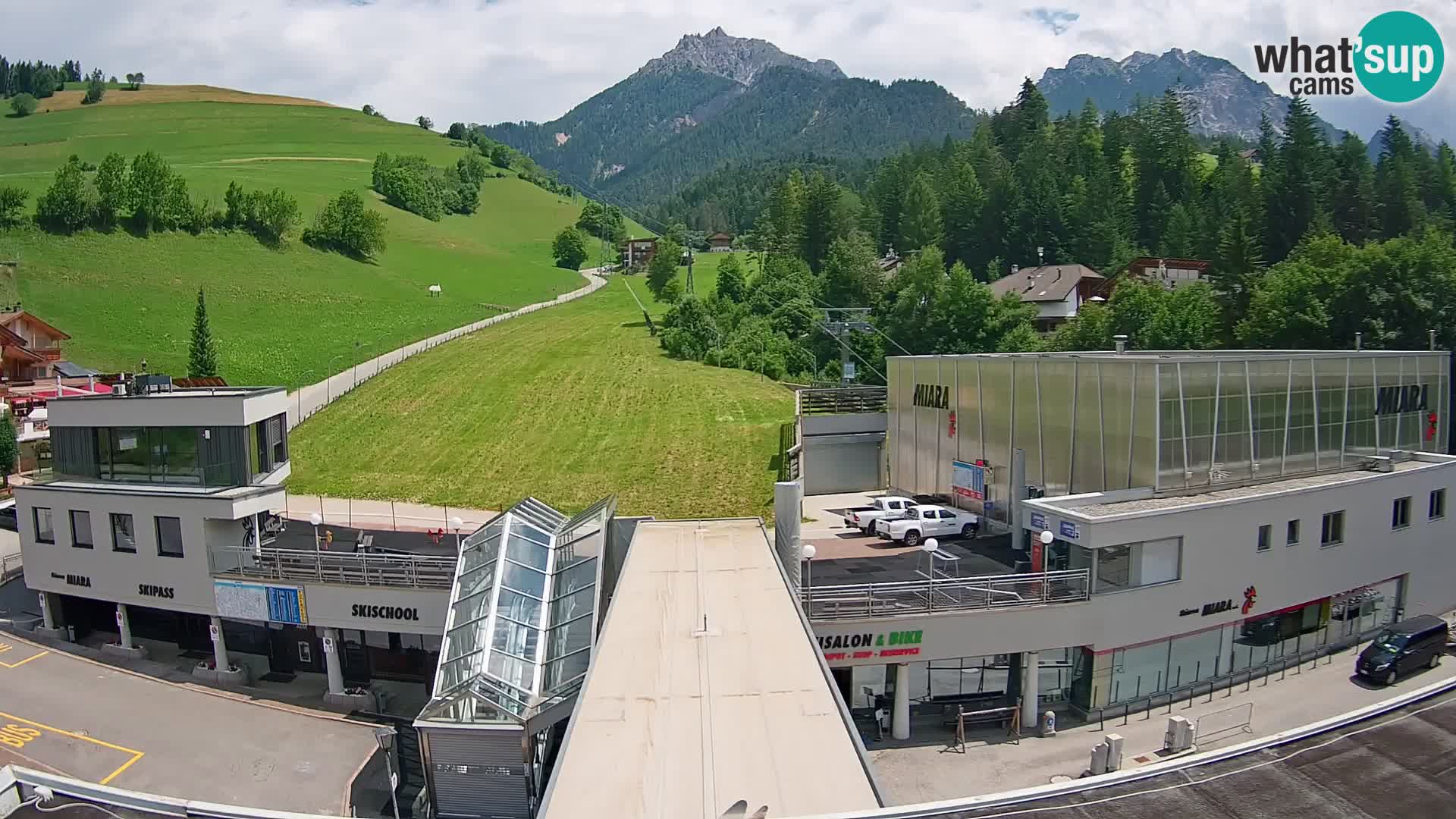 Plan de Corones Kronplatz Miara webcam en vivo – estación de valle
