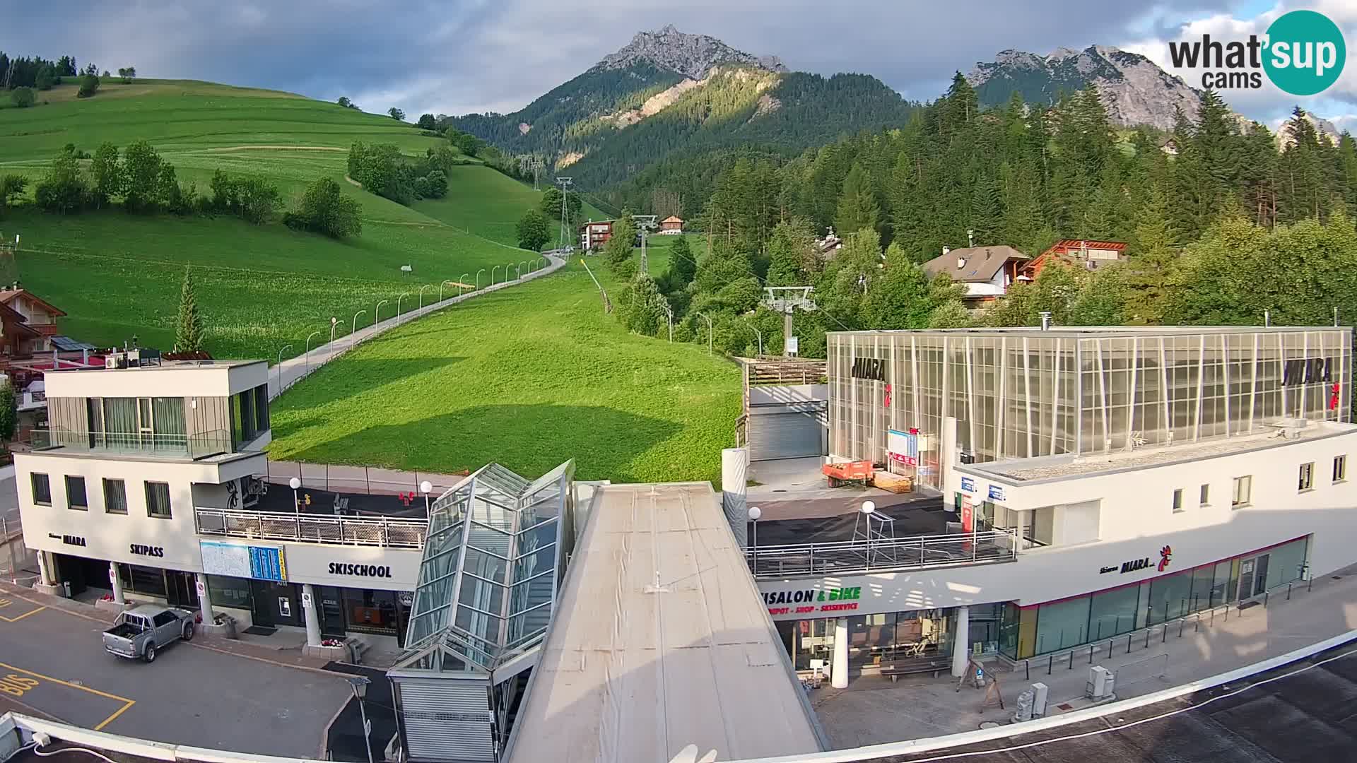 Kronplatz webcam Valley sation of Miara