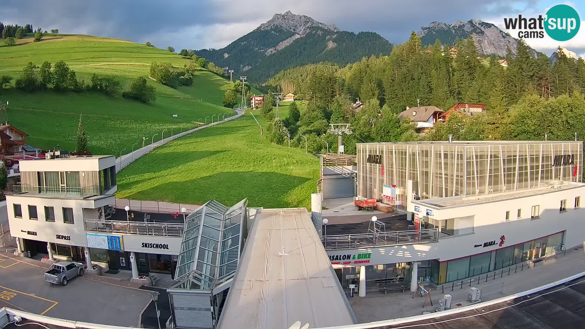 Kronplatz spletna kamera Miara spodnja postaja