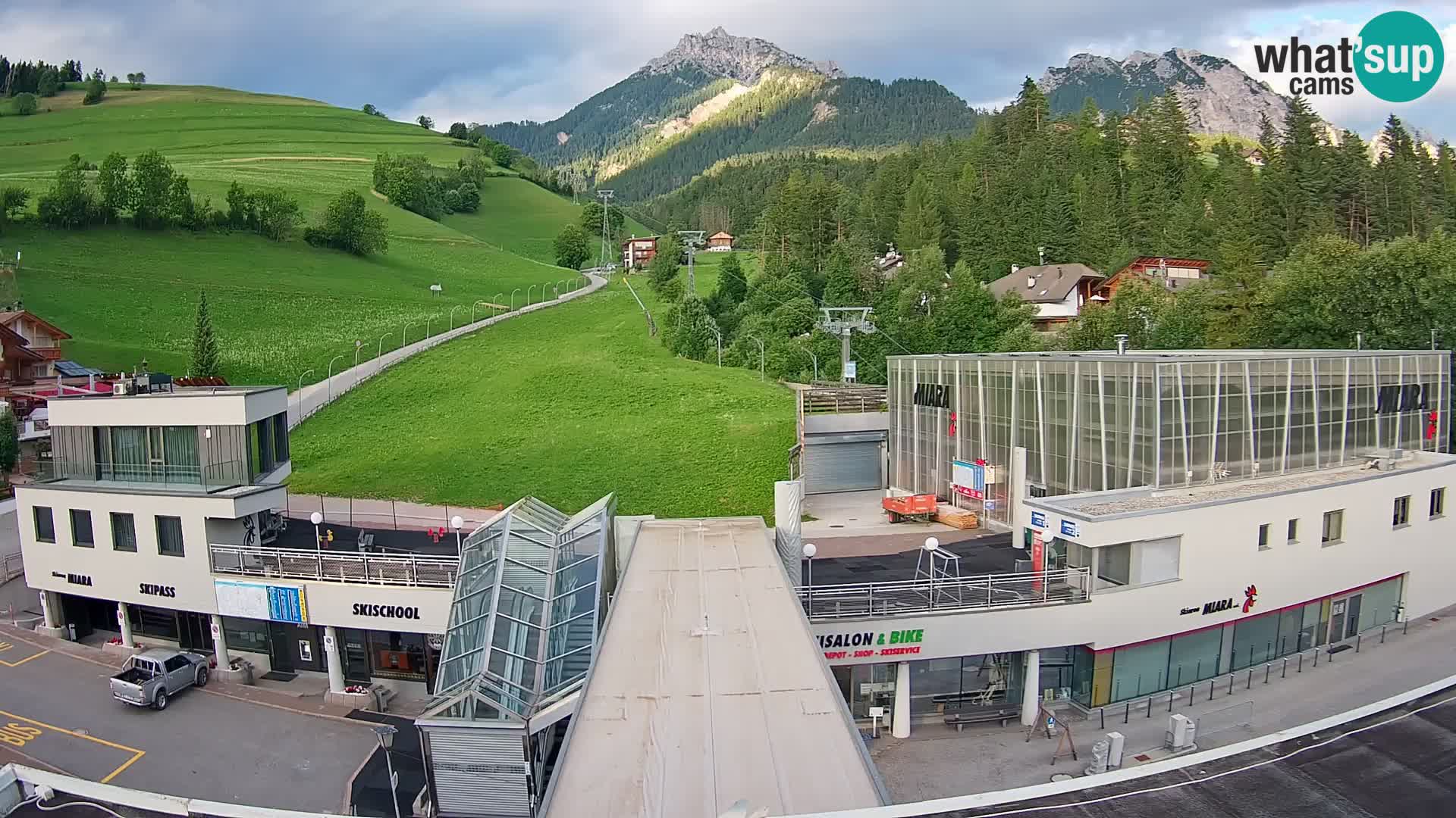 Plan de Corones Kronplatz Miara webcam en vivo – estación de valle