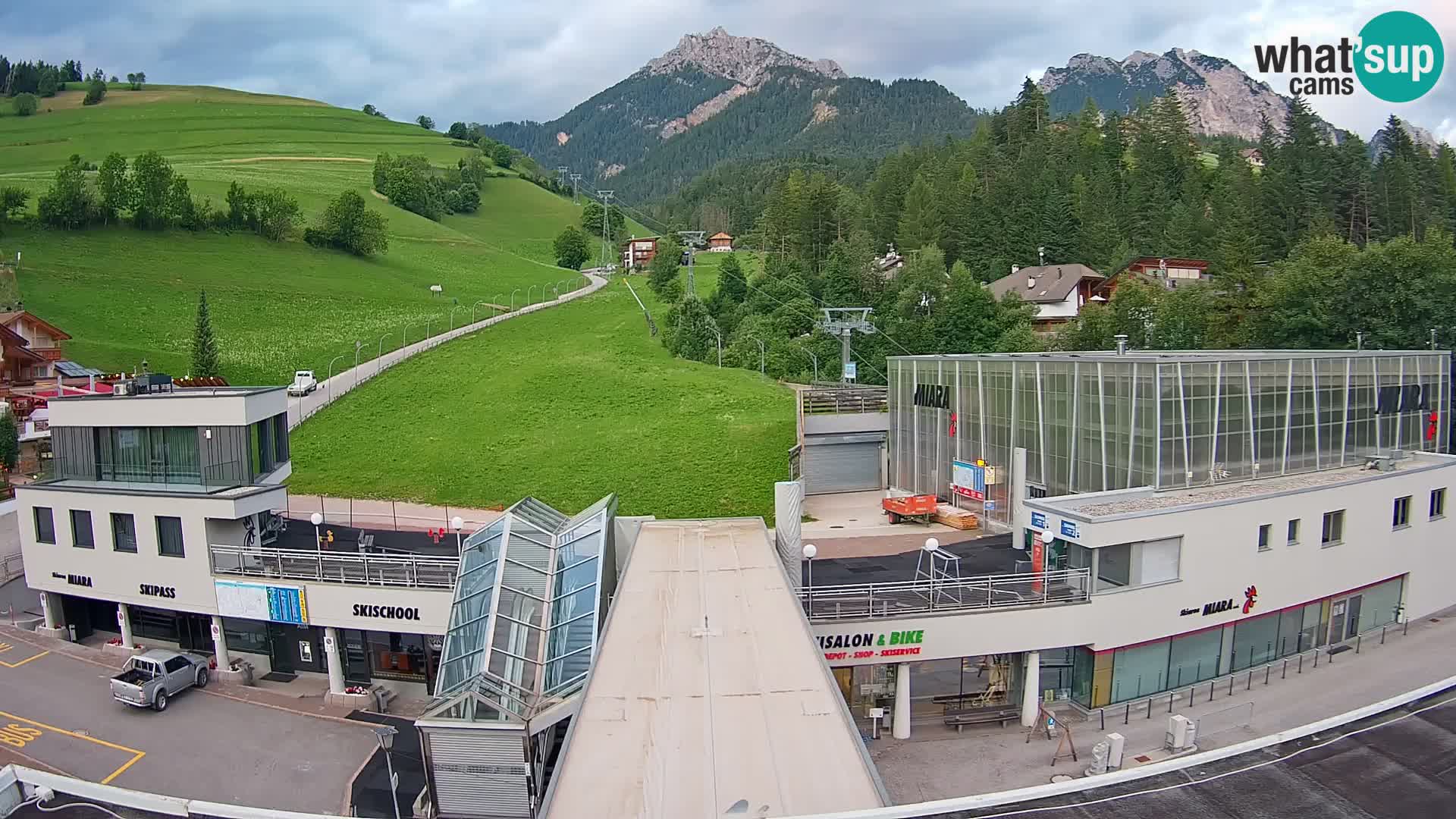 Plan de Corones Kronplatz Miara webcam en vivo – estación de valle