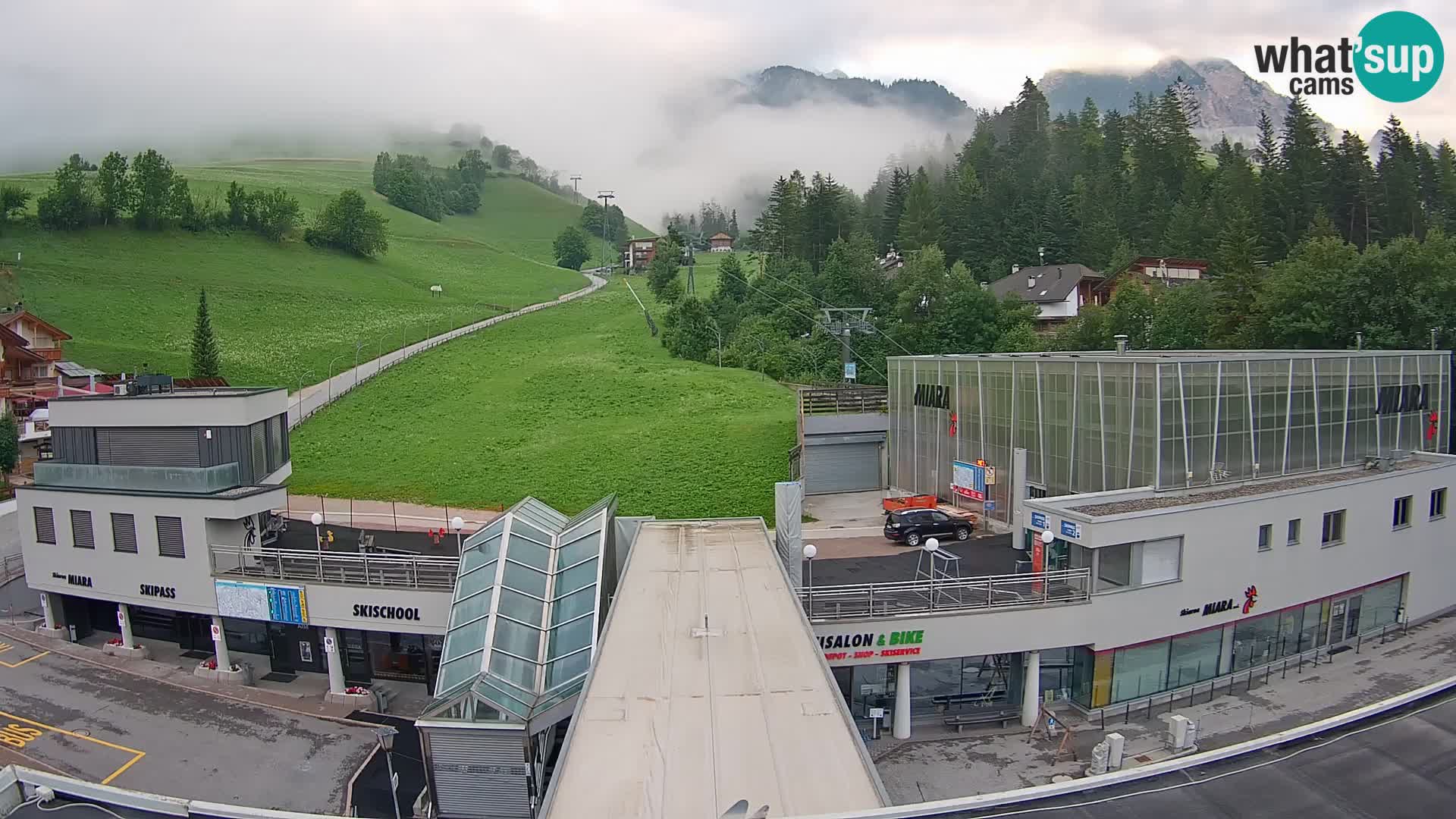 Plan de Corones Kronplatz Miara webcam en vivo – estación de valle