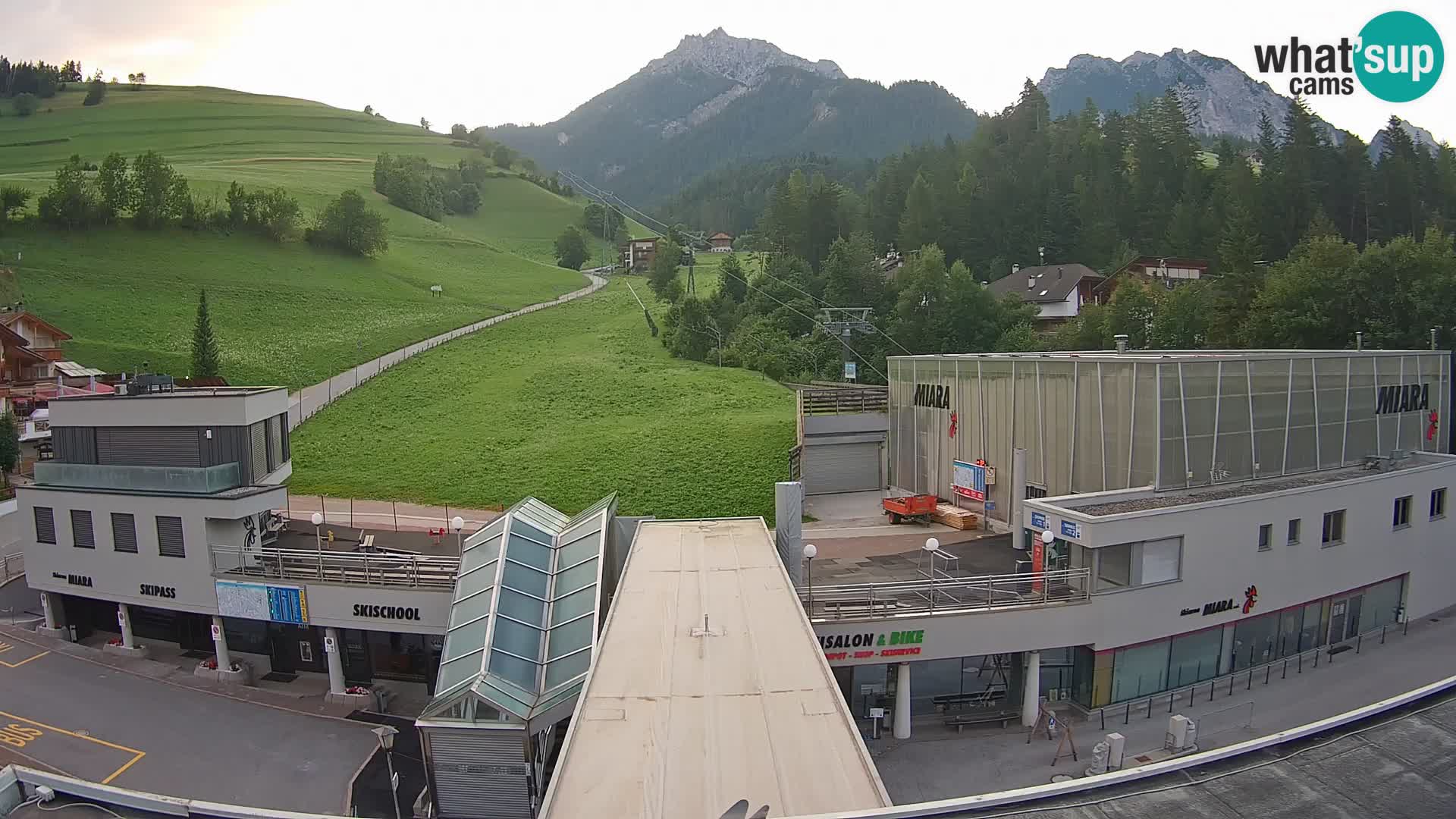 Kronplatz spletna kamera Miara spodnja postaja