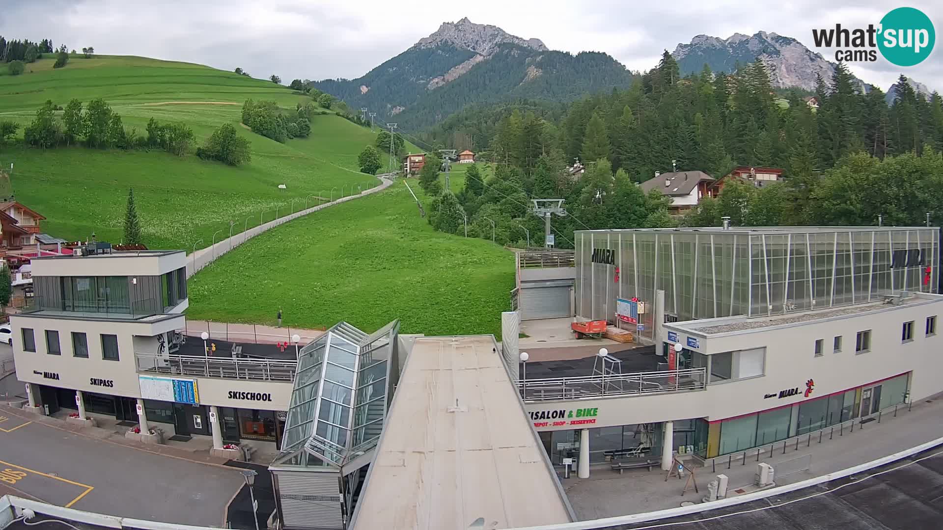 Kronplatz spletna kamera Miara spodnja postaja