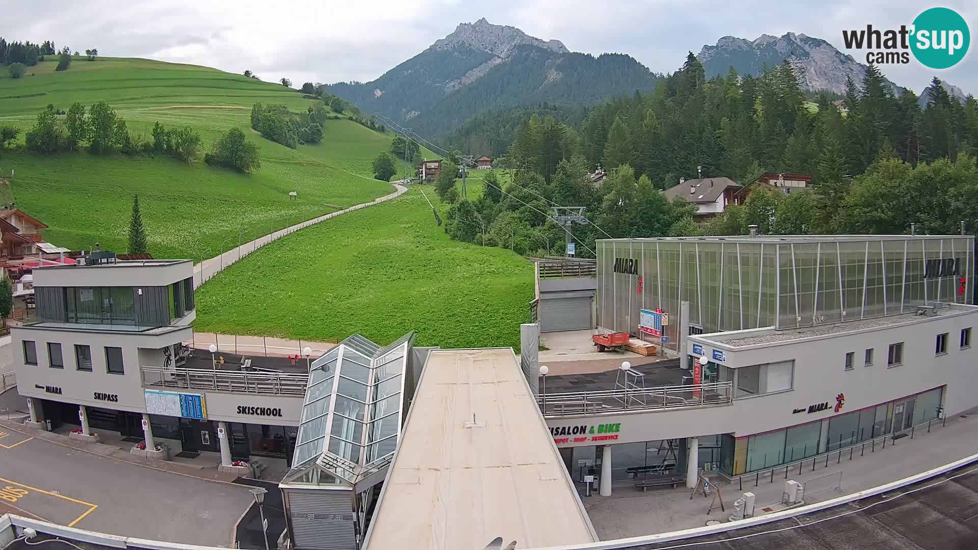 Kronplatz webcam Valley sation of Miara