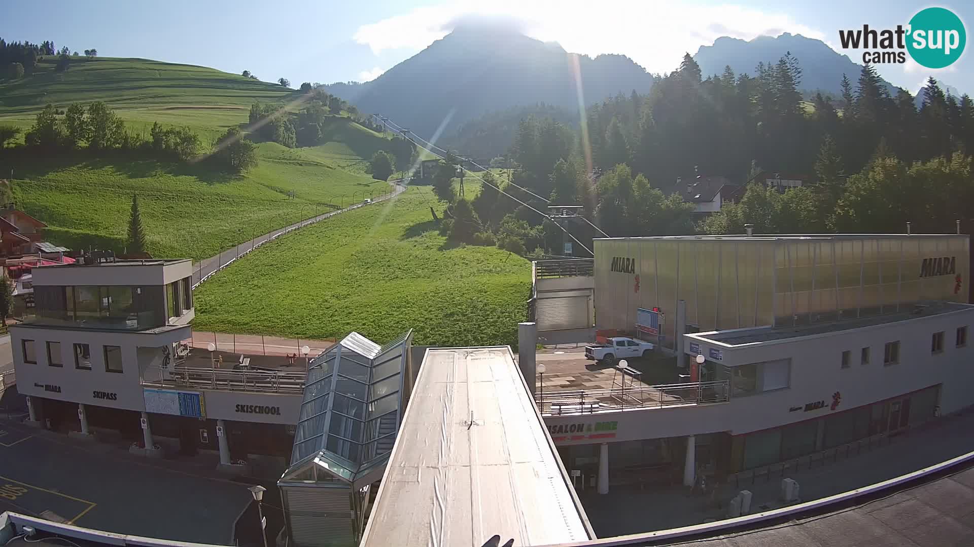 Plan de Corones Kronplatz Miara webcam en vivo – estación de valle
