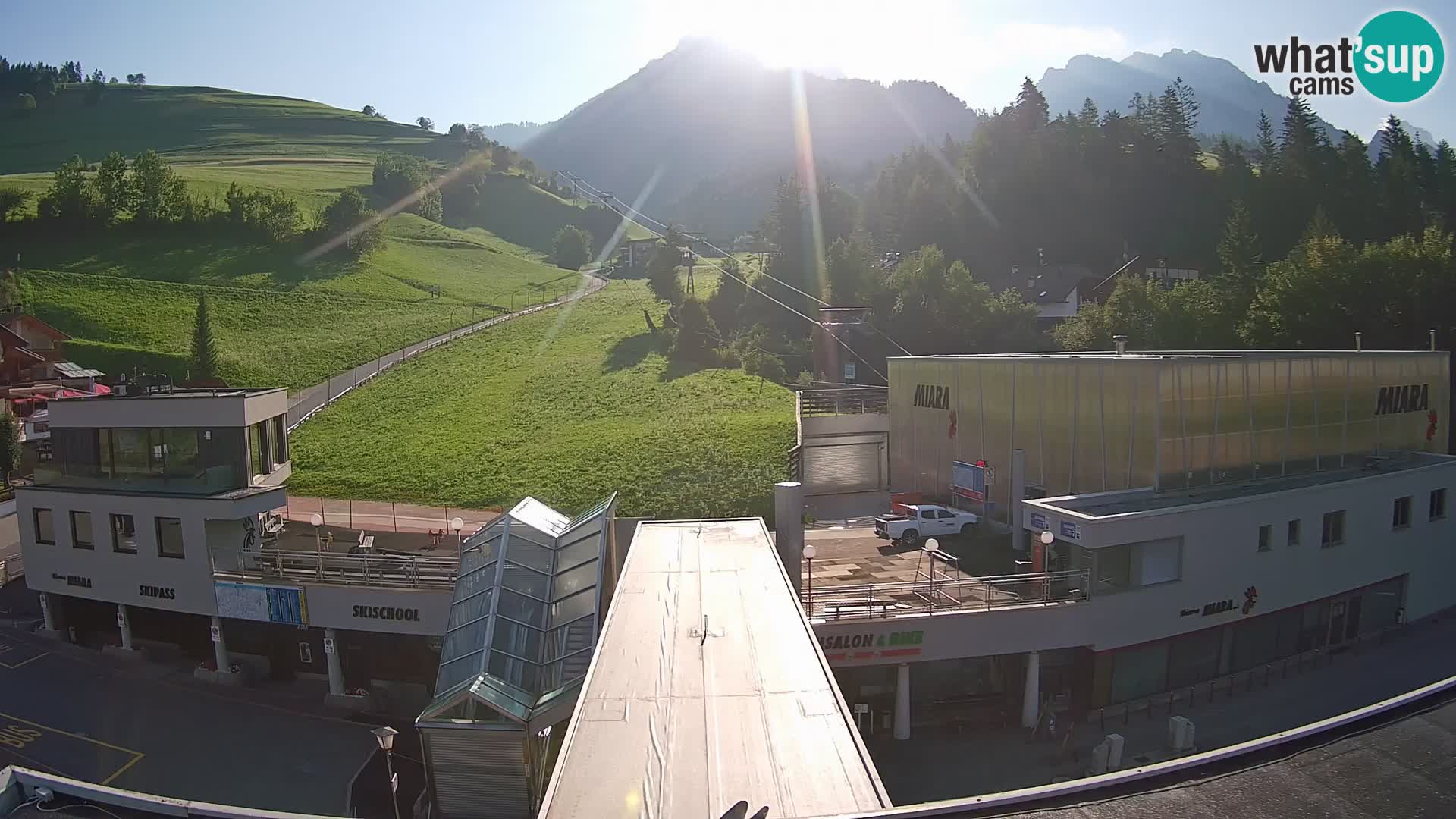 Plan de Corones Kronplatz Miara webcam en vivo – estación de valle