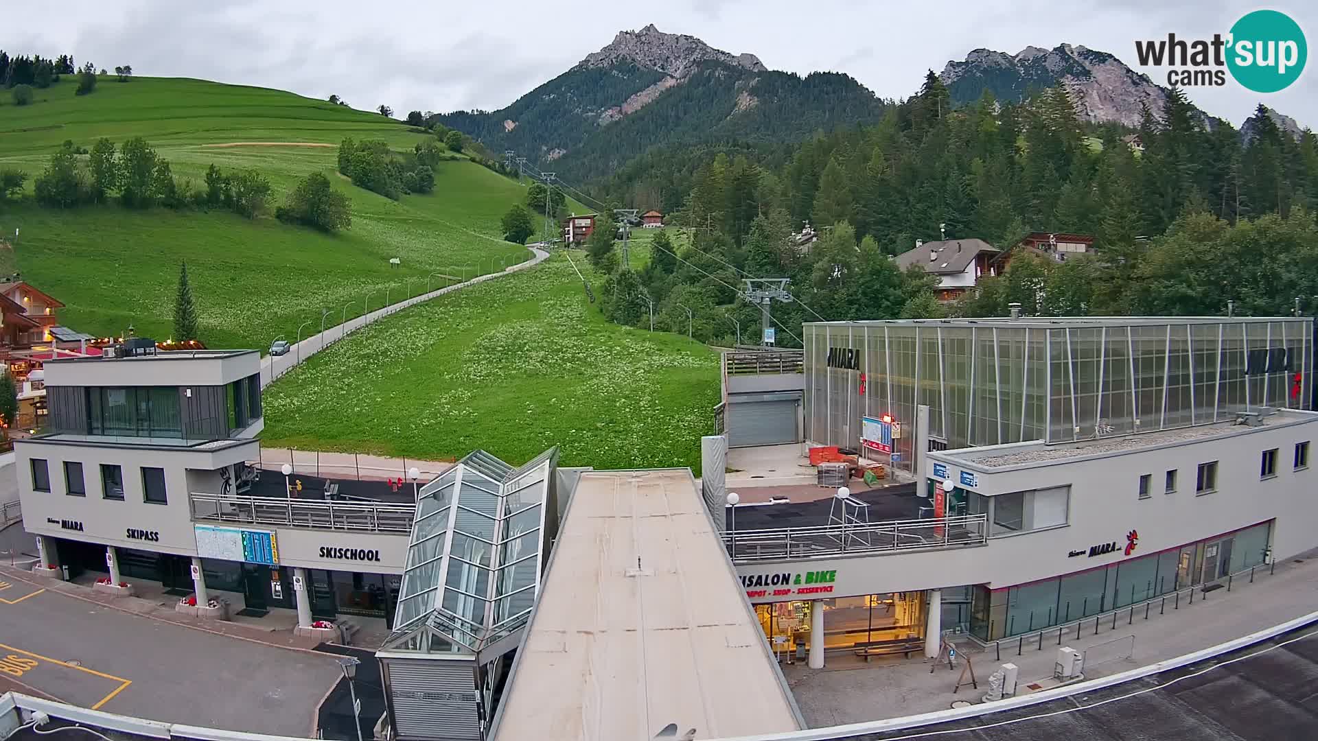 Kronplatz spletna kamera Miara spodnja postaja