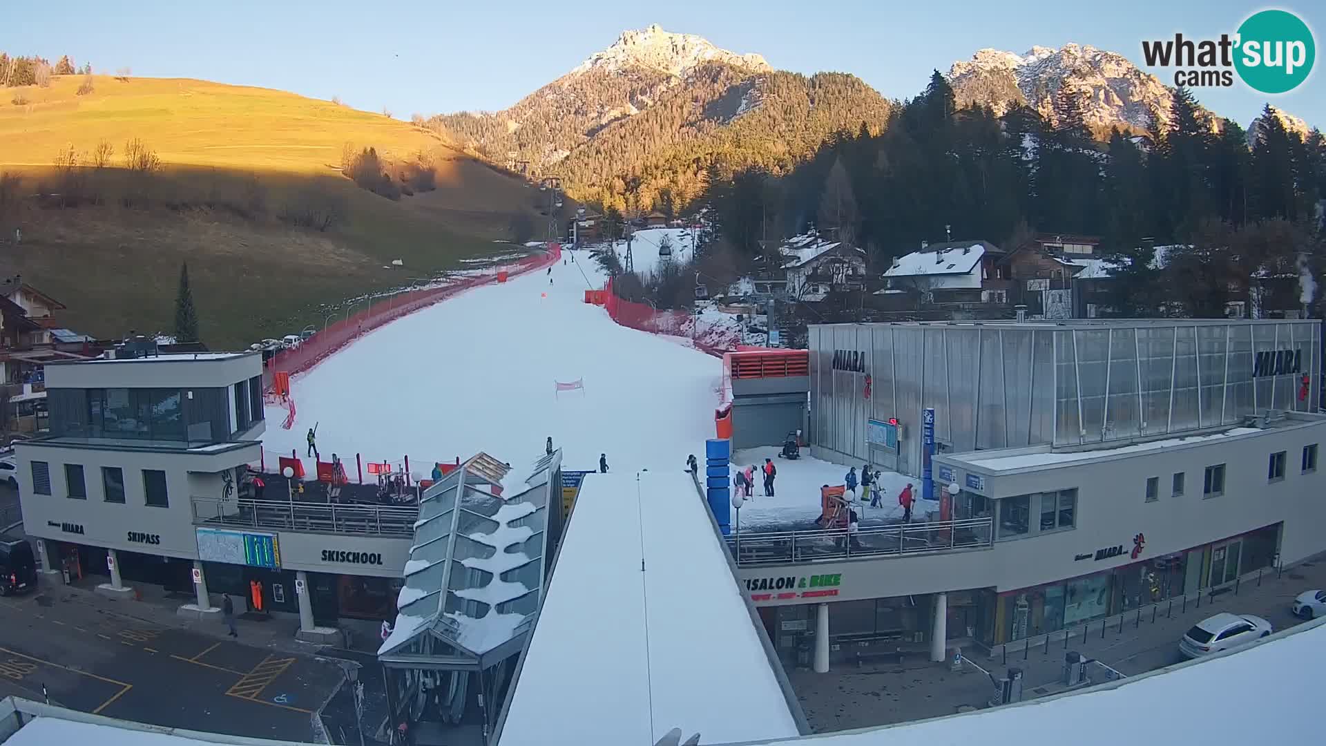 Plan de Corones Kronplatz Miara webcam en vivo – estación de valle