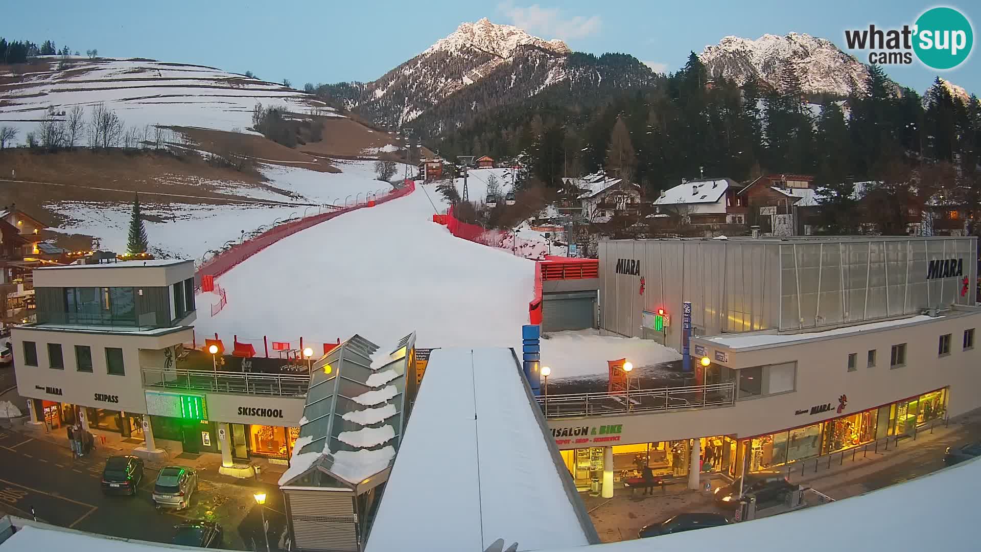 Plan de Corones Kronplatz Miara webcam en vivo – estación de valle