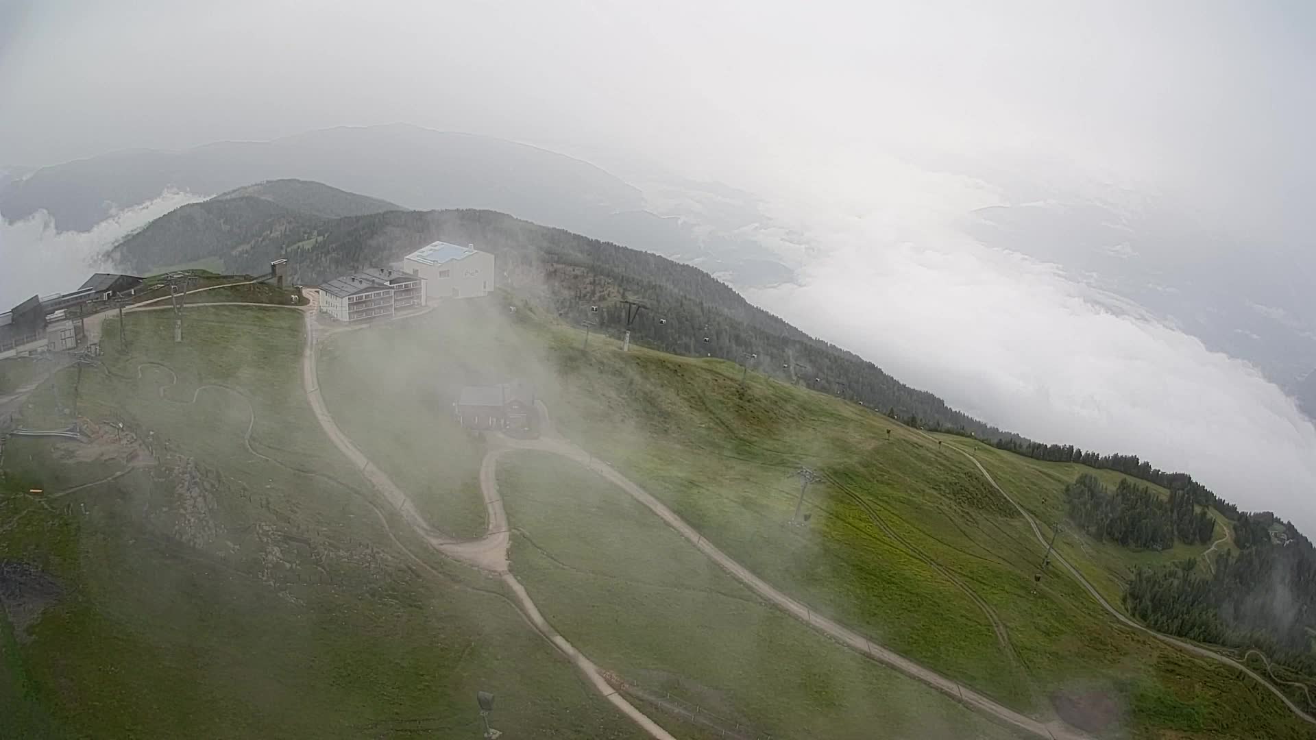 Kronplatz peak Ski resort | view to Bruneck