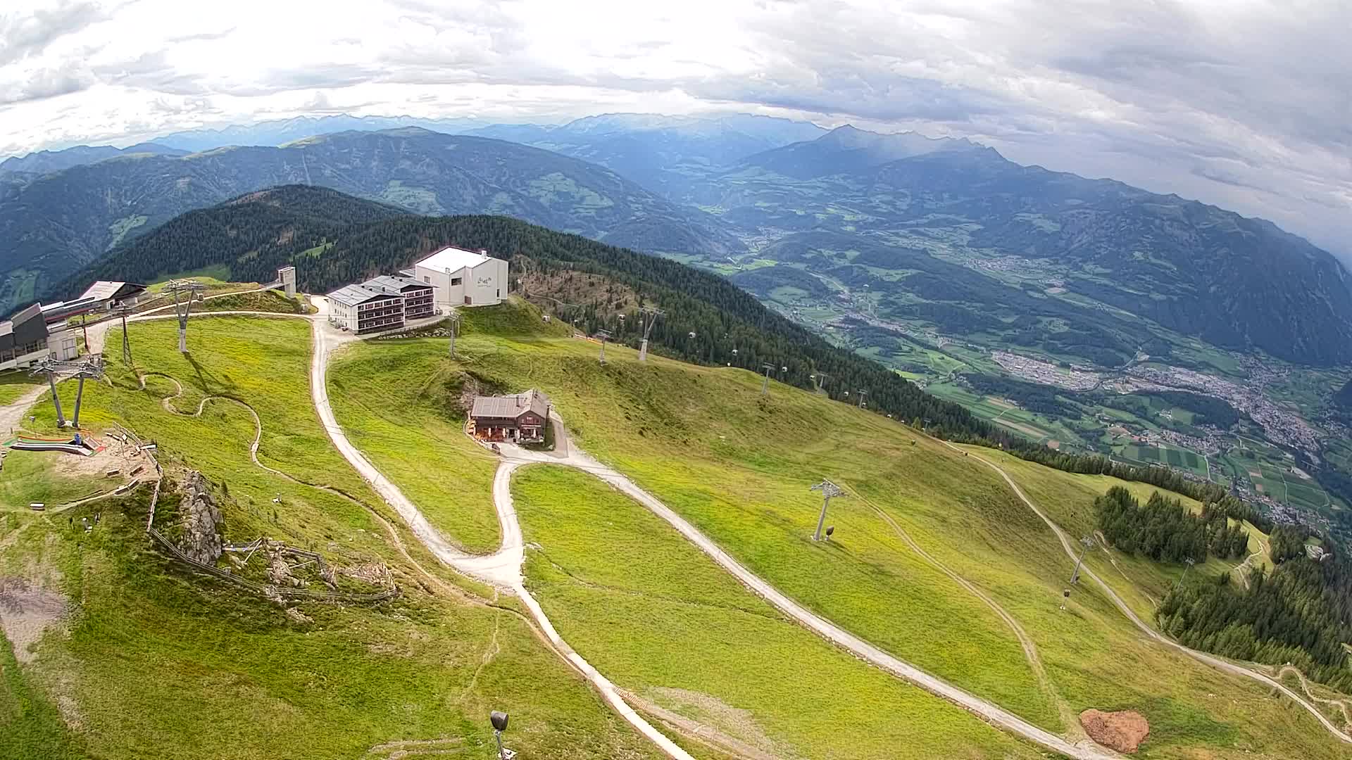 Kronplatz peak Ski resort | view to Bruneck