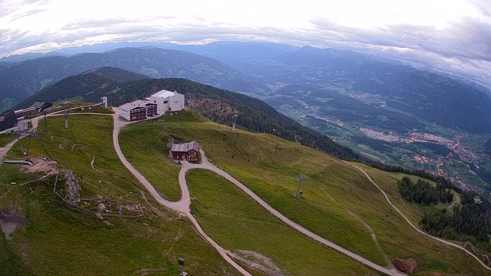 Kronplatz peak Ski resort | view to Bruneck