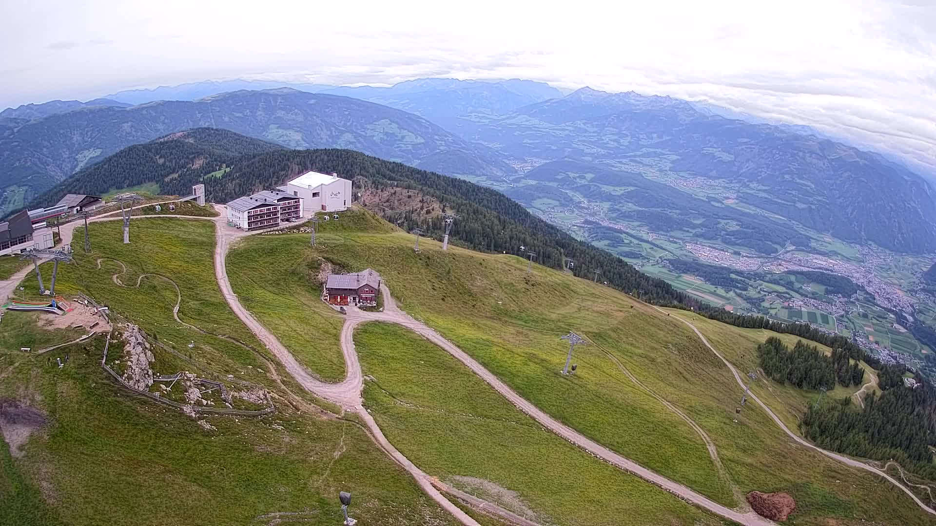 Kronplatz peak Ski resort | view to Bruneck