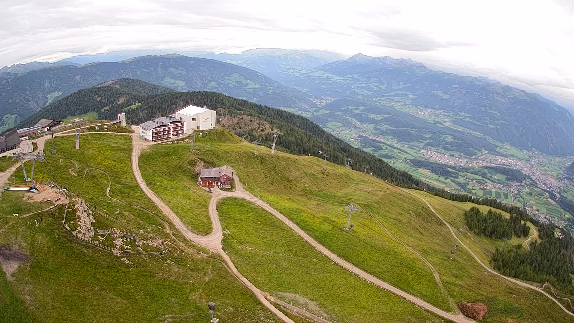 Kronplatz peak Ski resort | view to Bruneck