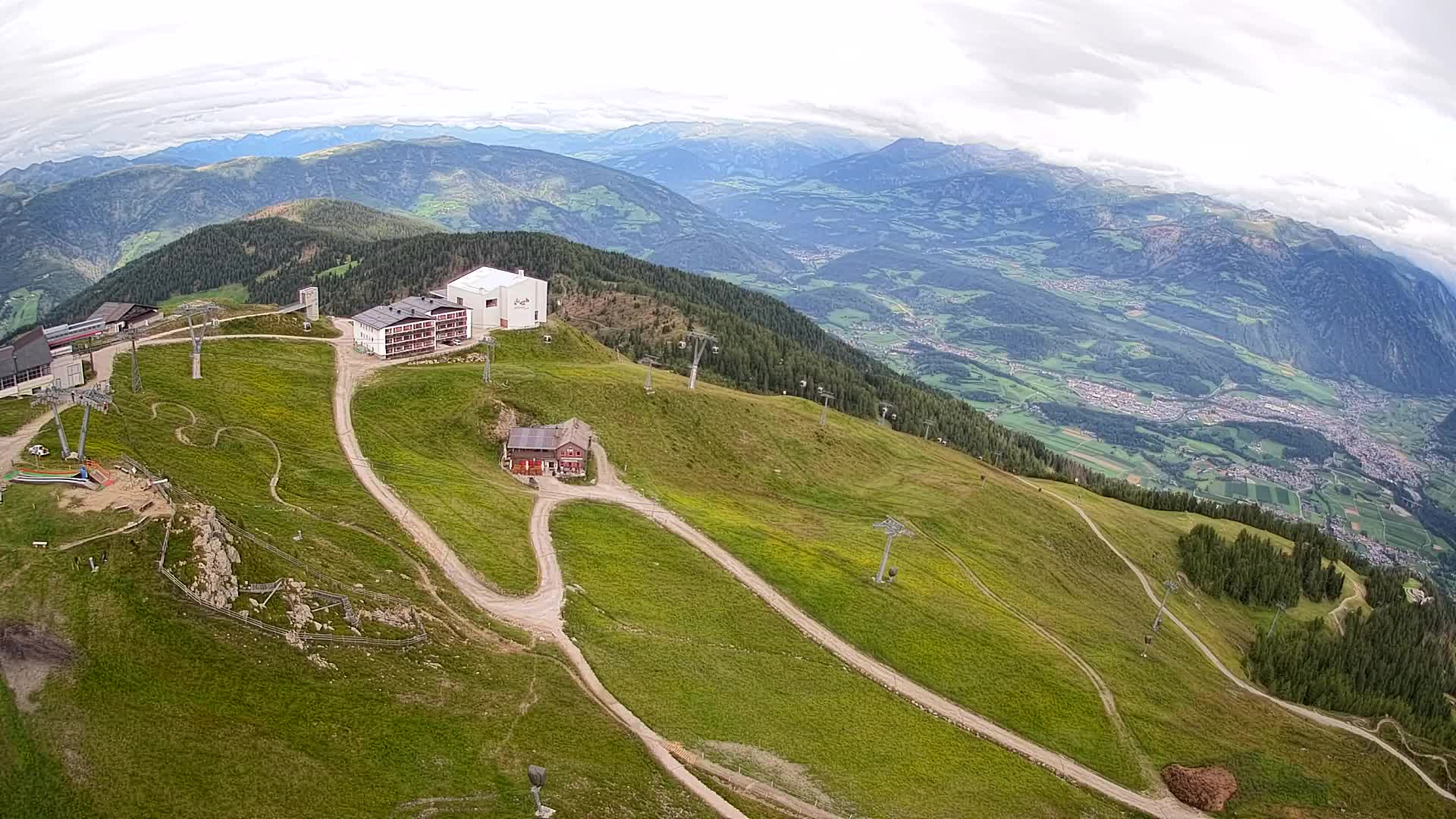 Smučišče Kronplatz – vrh | pogled na Bruneck