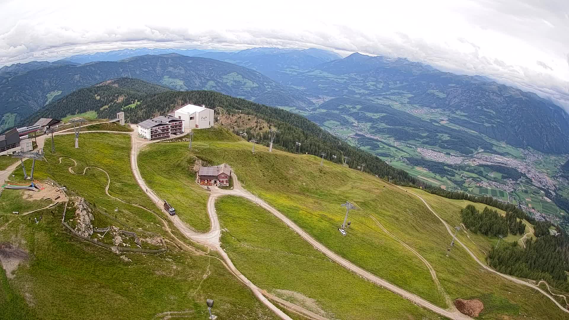 Kronplatz peak Ski resort | view to Bruneck