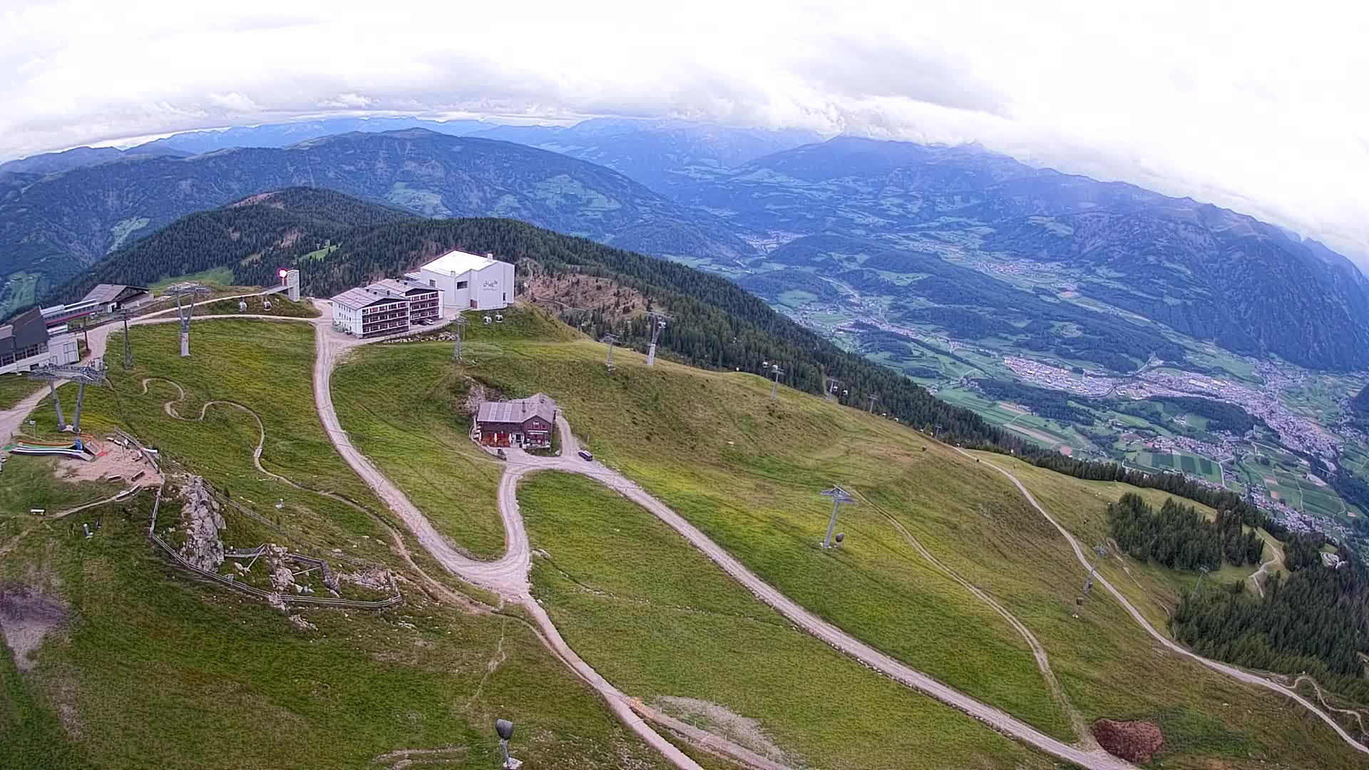 Kronplatz peak Ski resort | view to Bruneck