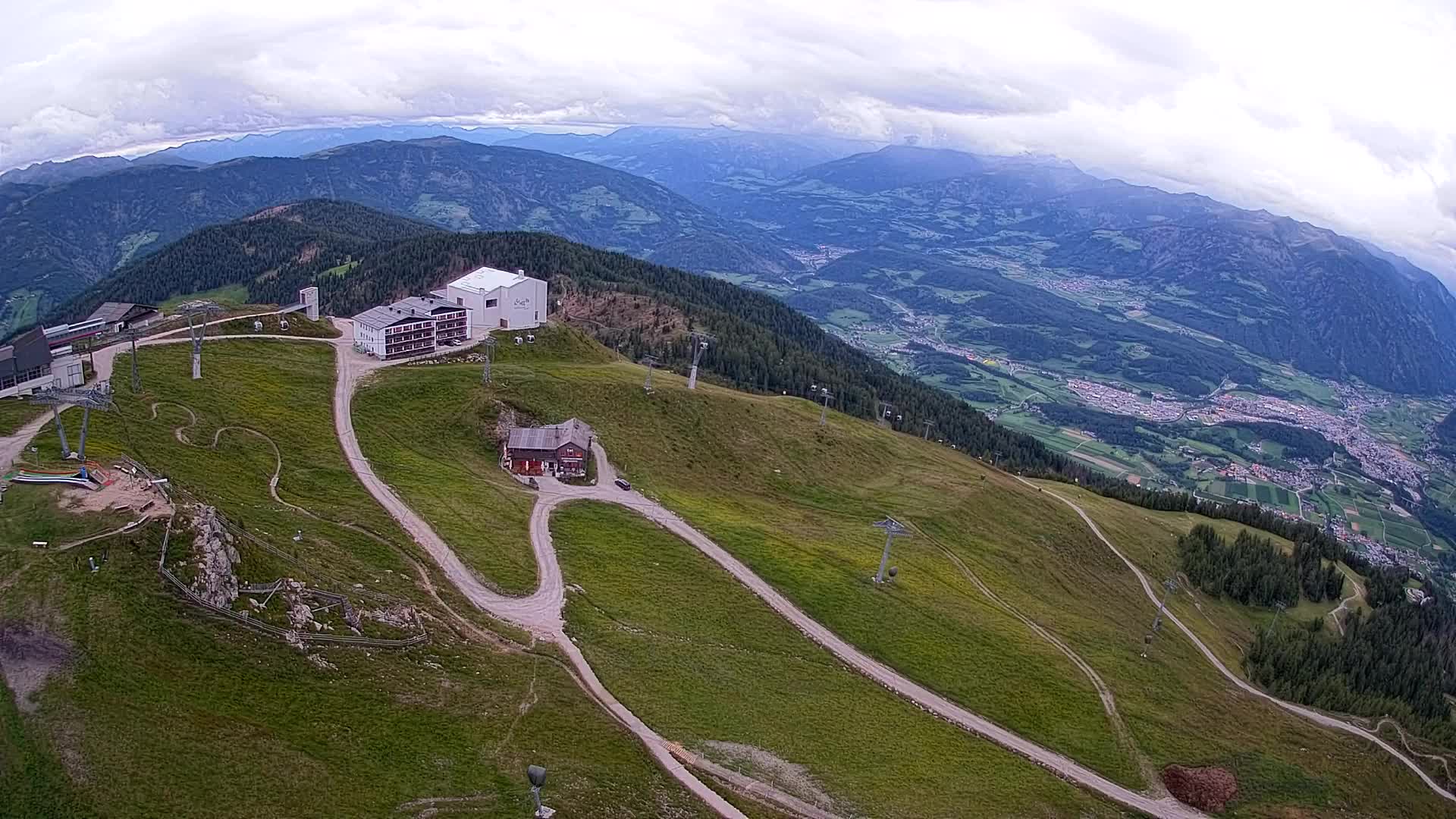 Smučišče Kronplatz – vrh | pogled na Bruneck