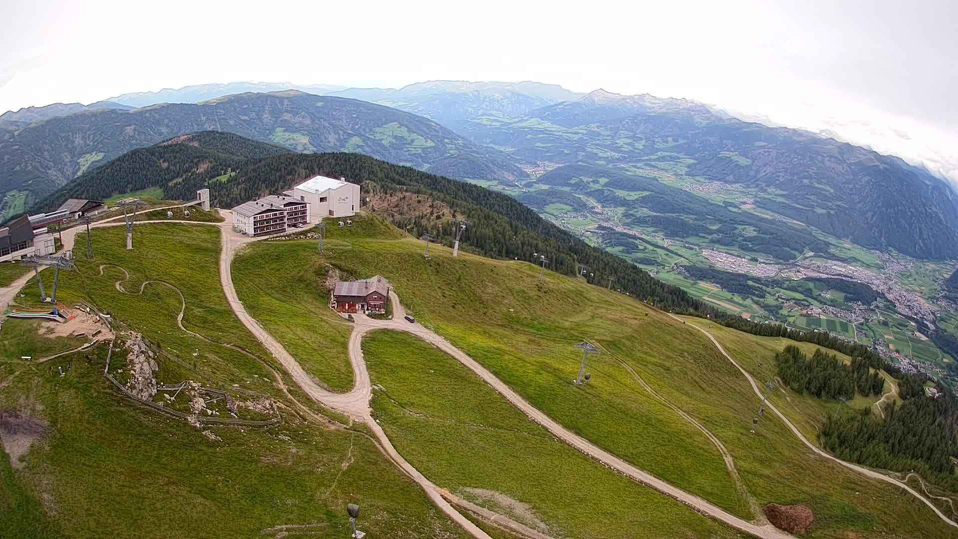 Smučišče Kronplatz – vrh | pogled na Bruneck