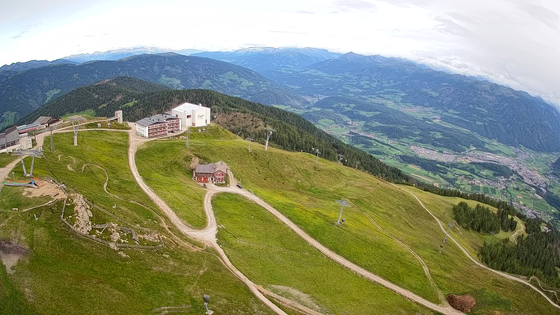 Smučišče Kronplatz – vrh | pogled na Bruneck