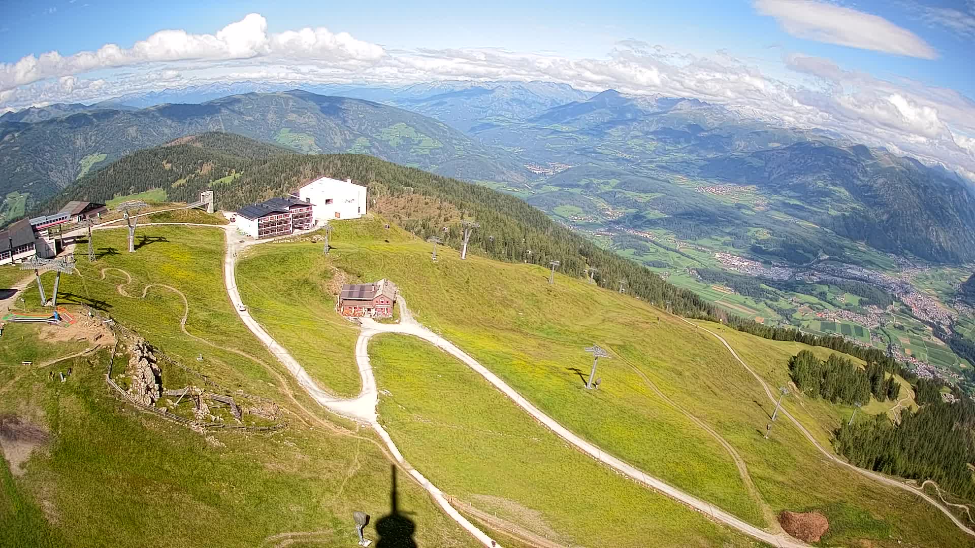 Kronplatz peak Ski resort | view to Bruneck