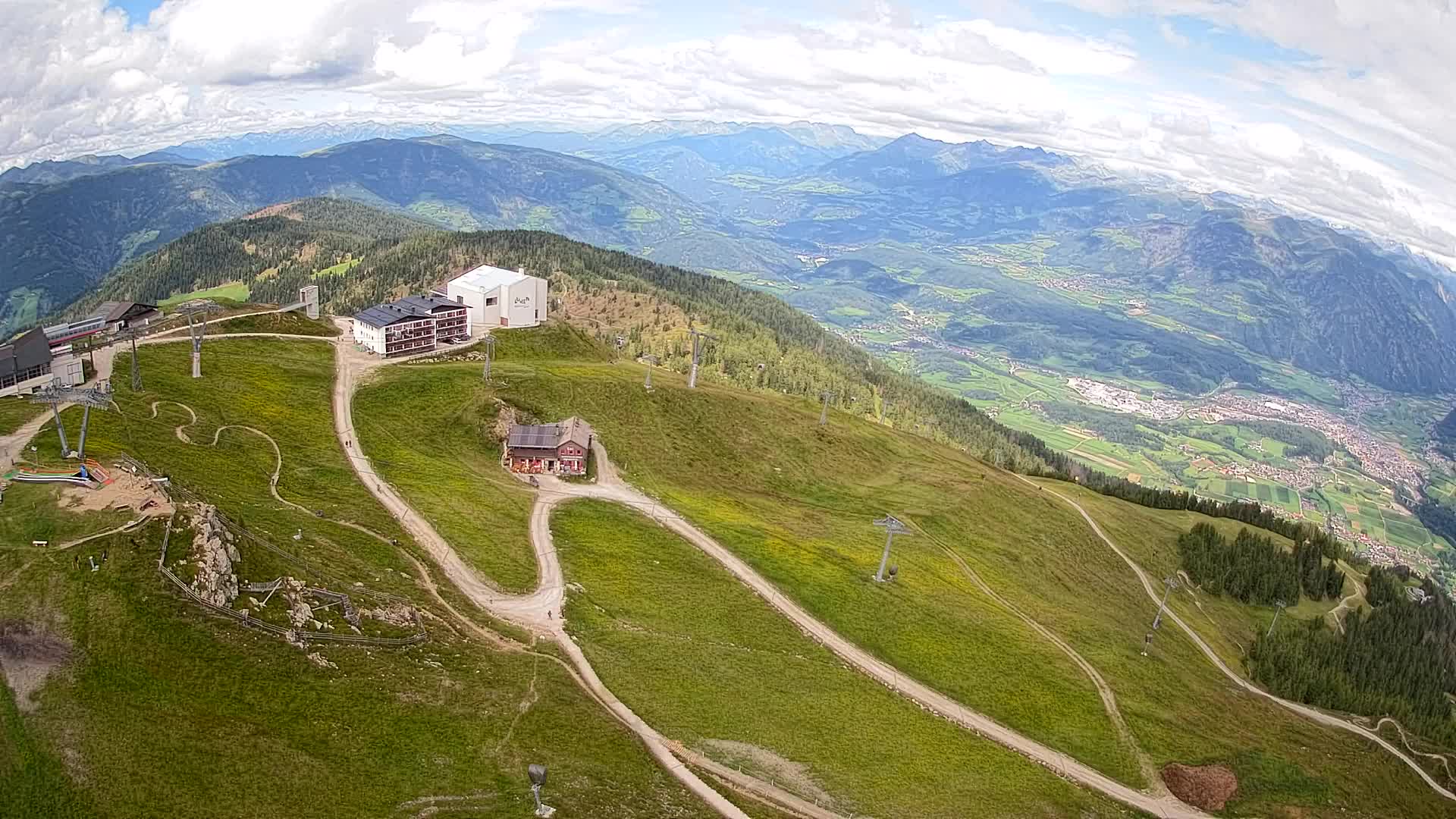 Smučišče Kronplatz – vrh | pogled na Bruneck