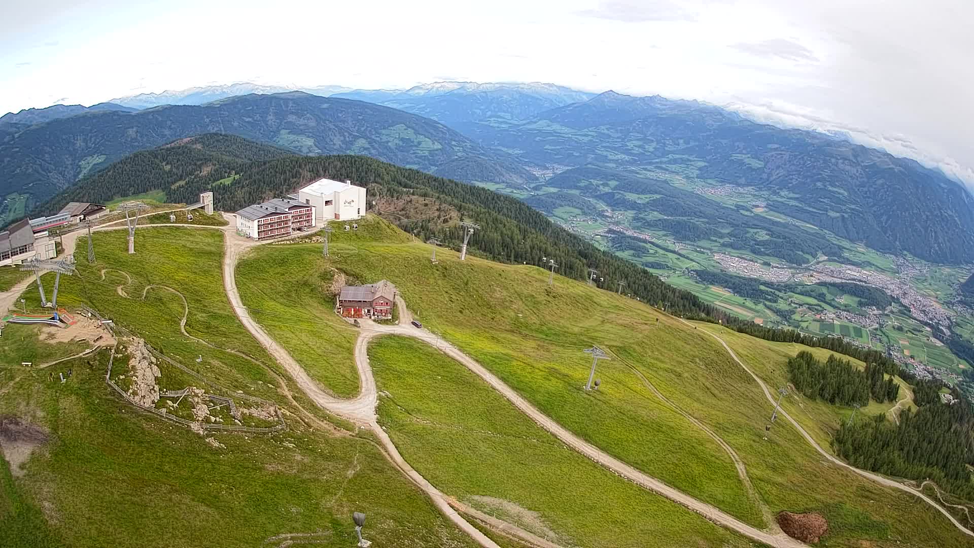 Smučišče Kronplatz – vrh | pogled na Bruneck