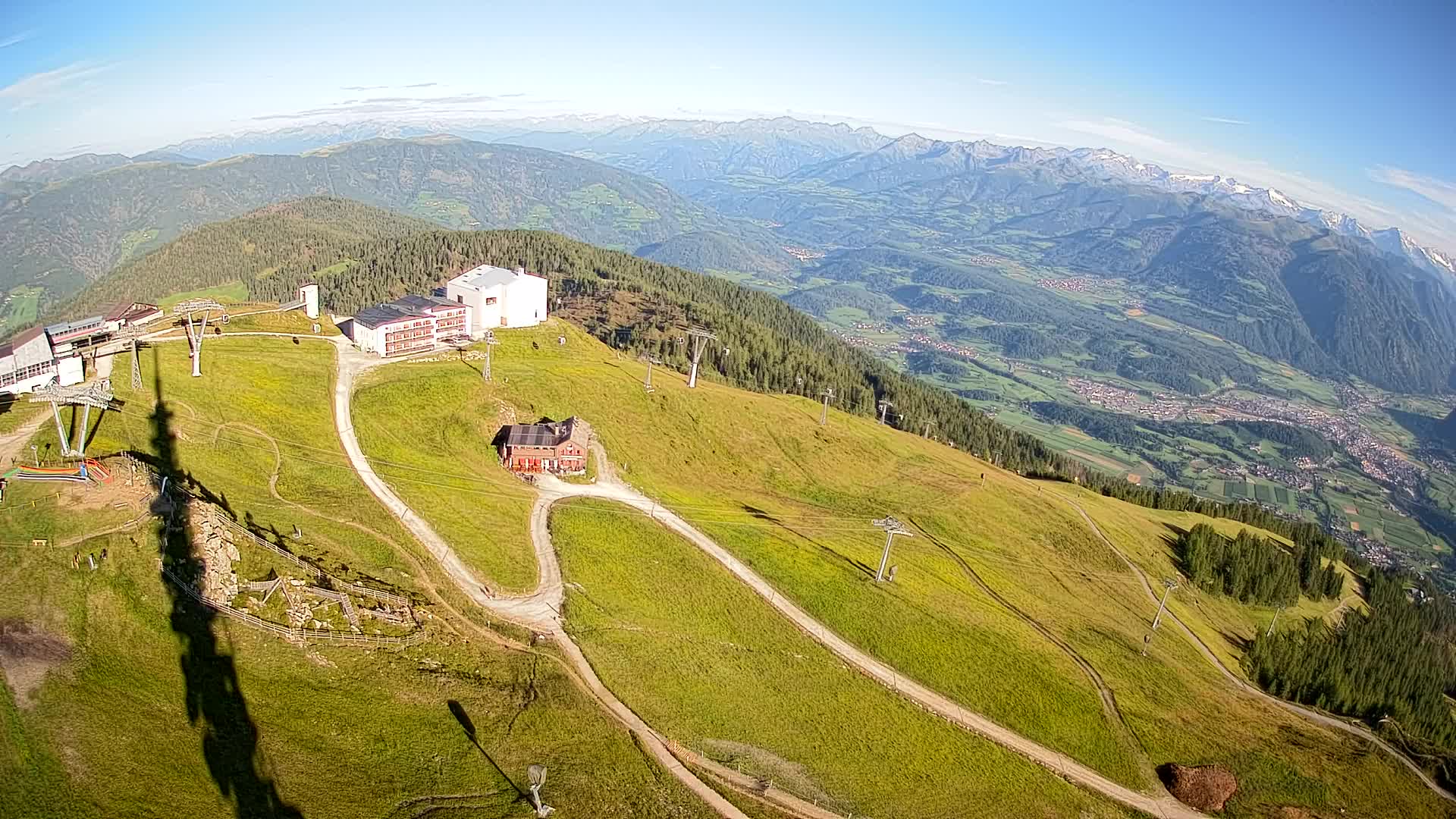 Kronplatz peak Ski resort | view to Bruneck