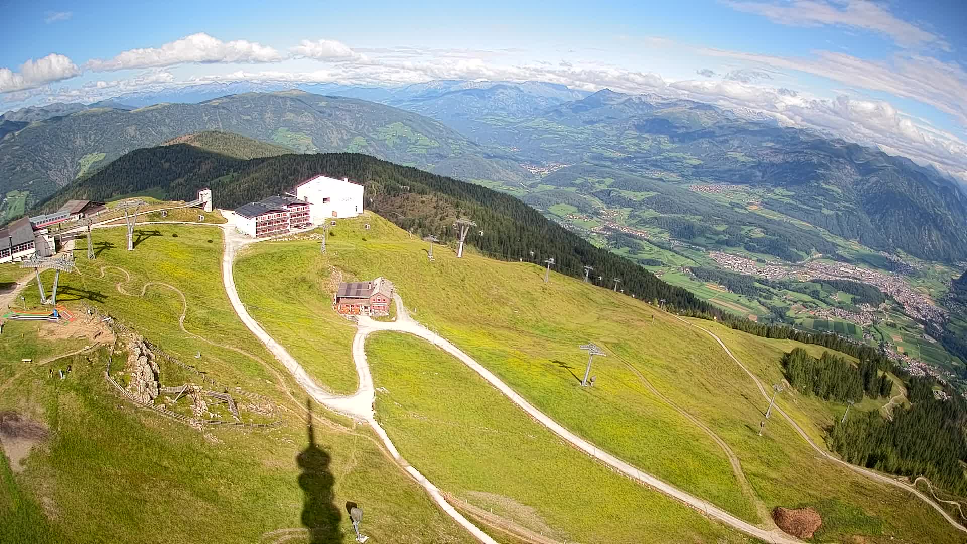 Stazione sciistica di Plan de Corones | vista su Brunico
