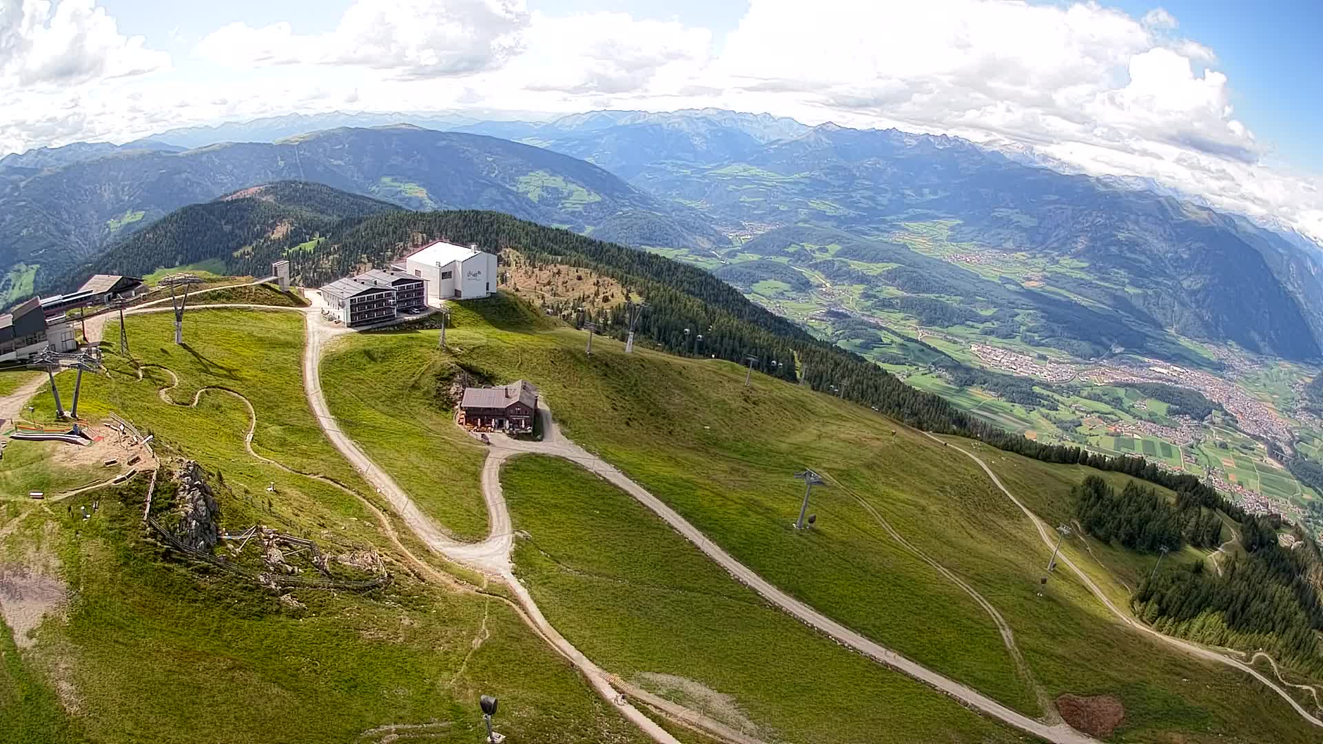 Kronplatz peak Ski resort | view to Bruneck