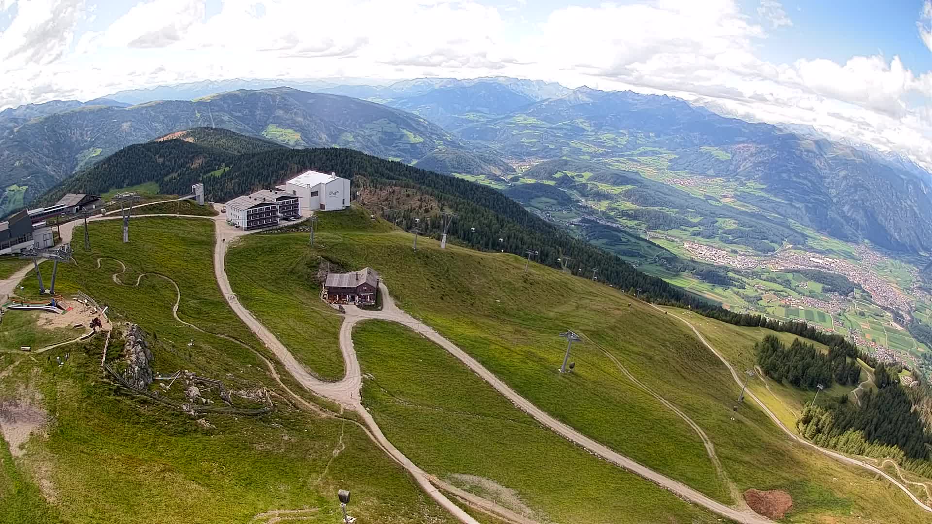 Kronplatz peak Ski resort | view to Bruneck