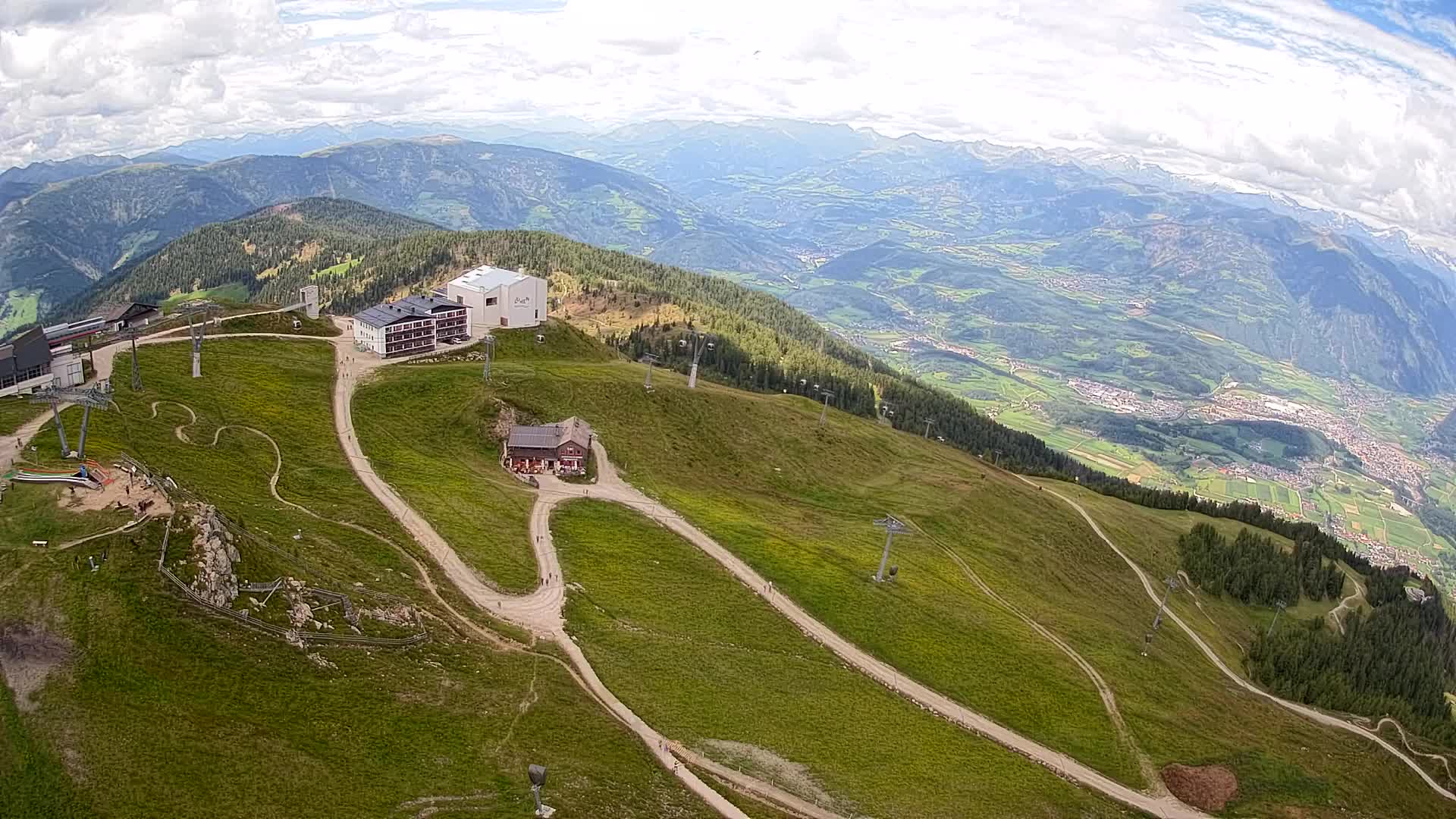 Kronplatz peak Ski resort | view to Bruneck