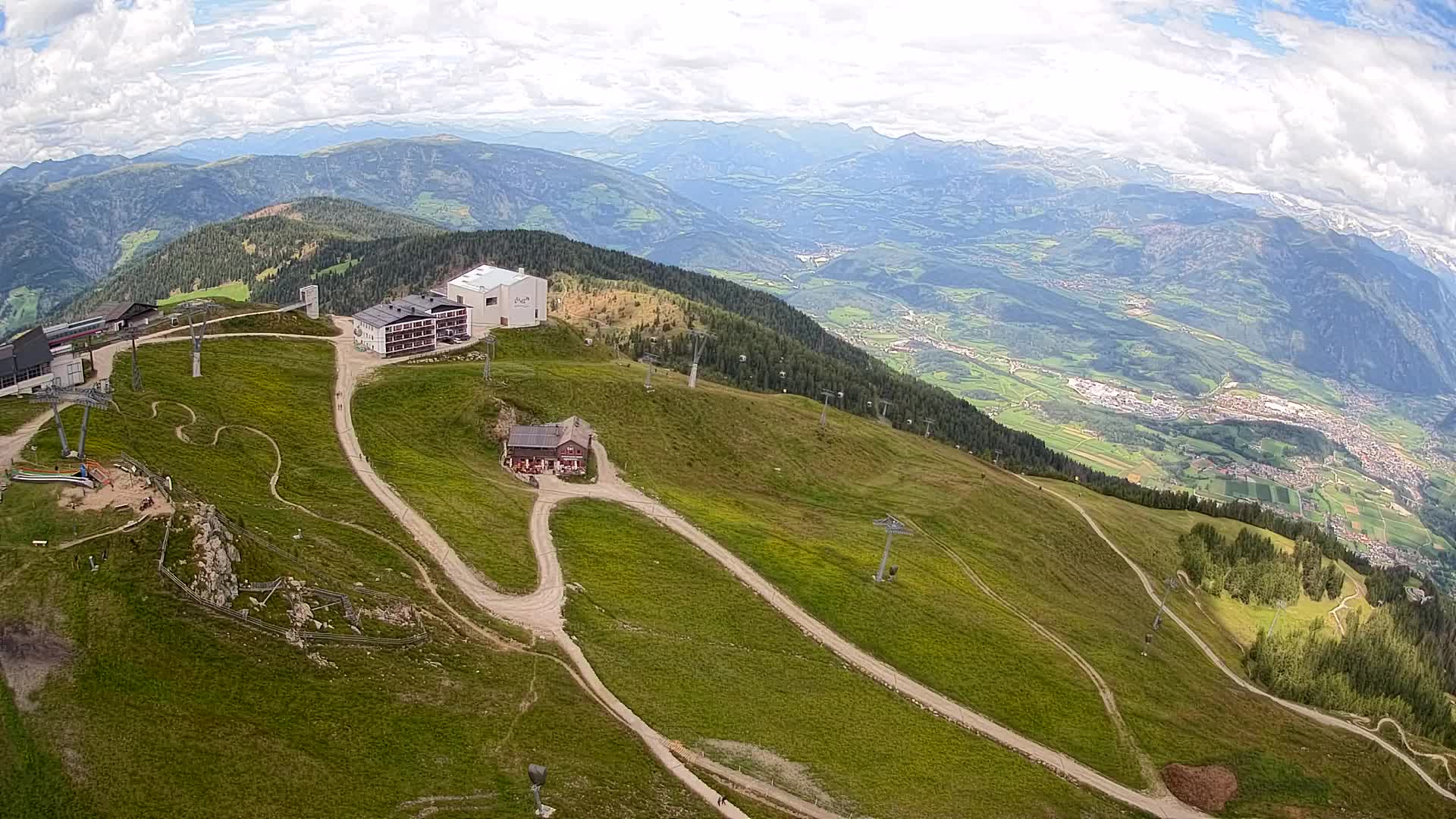 Kronplatz peak Ski resort | view to Bruneck