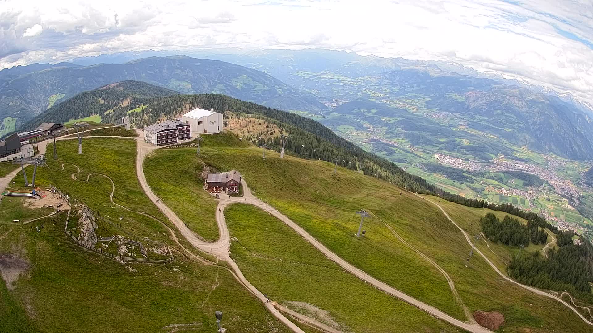 Kronplatz peak Ski resort | view to Bruneck