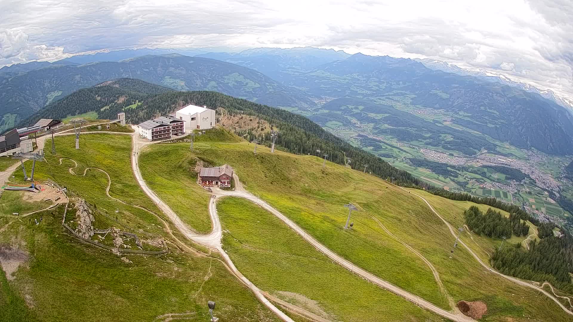 Kronplatz peak Ski resort | view to Bruneck