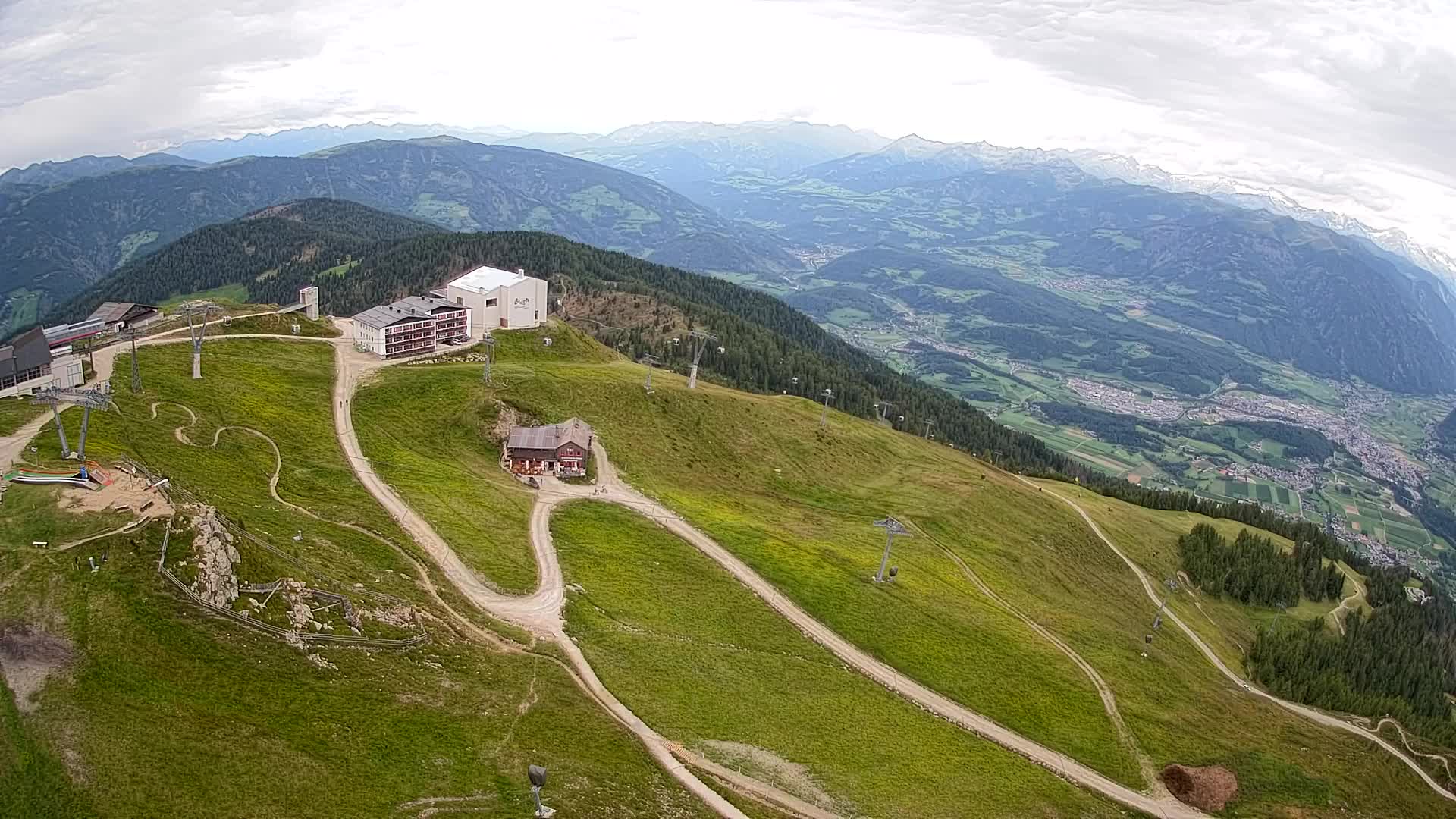 Kronplatz peak Ski resort | view to Bruneck
