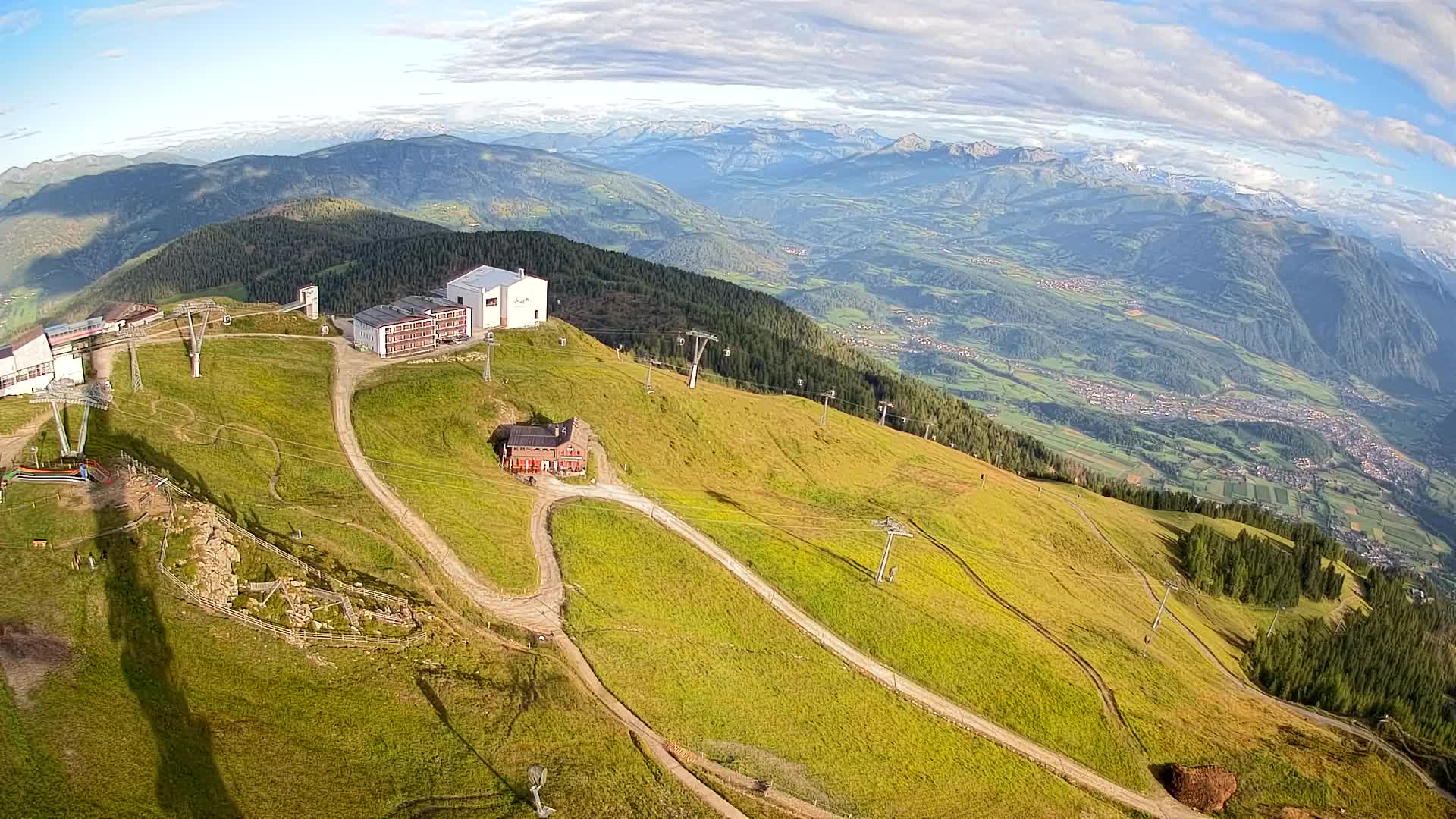 Stazione sciistica di Plan de Corones | vista su Brunico