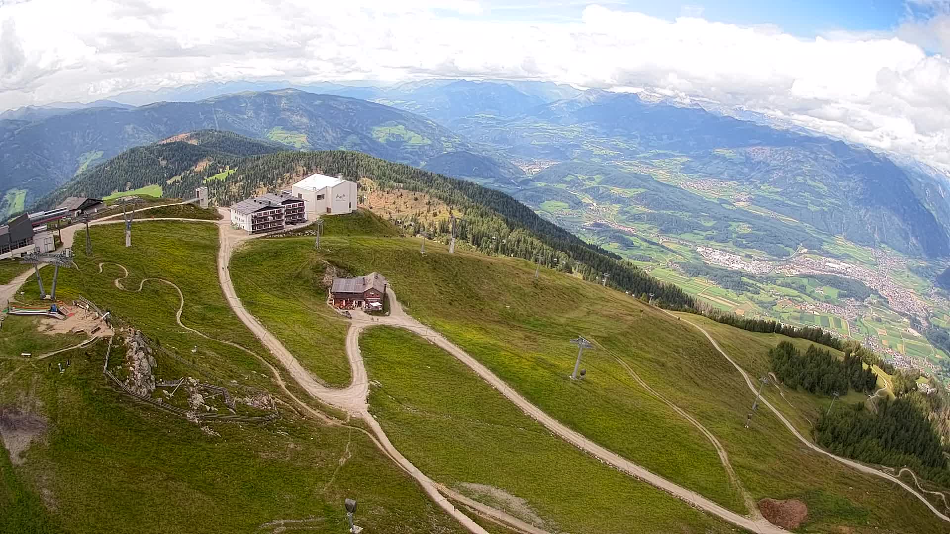 Kronplatz peak Ski resort | view to Bruneck
