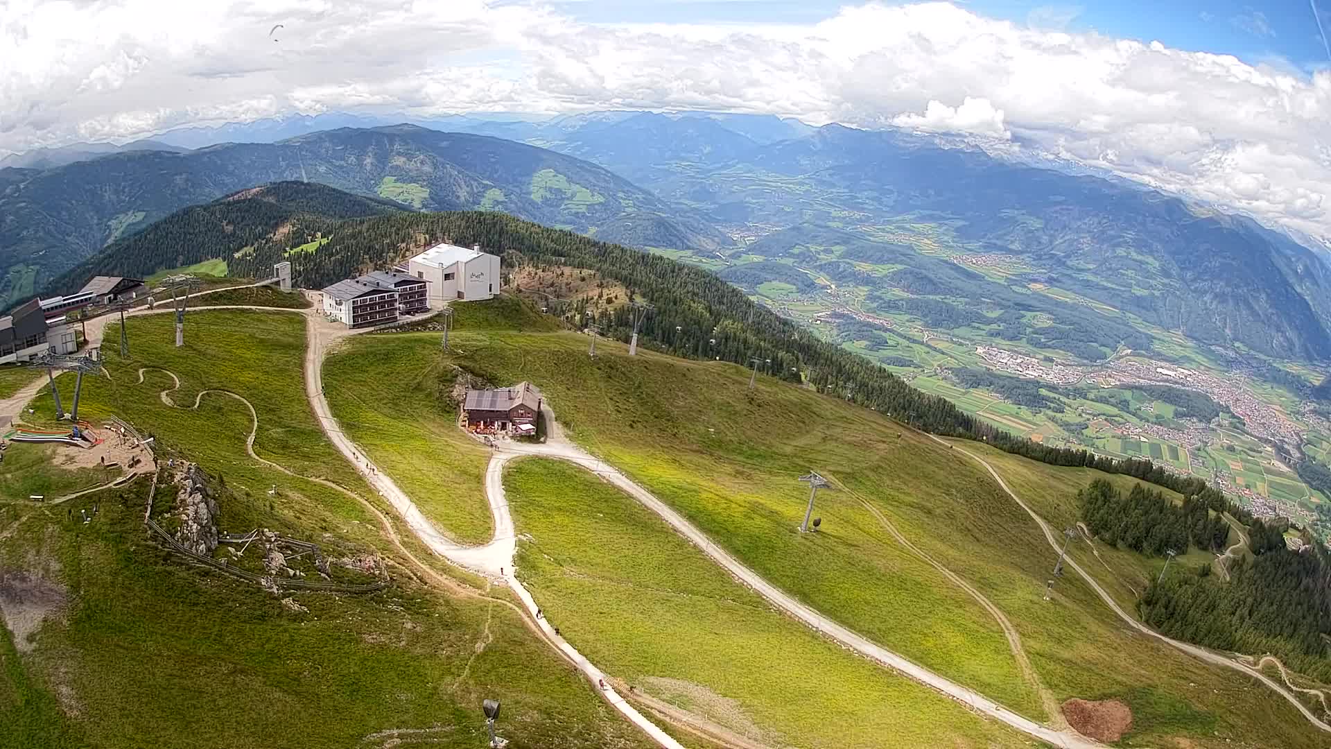 Smučišče Kronplatz – vrh | pogled na Bruneck